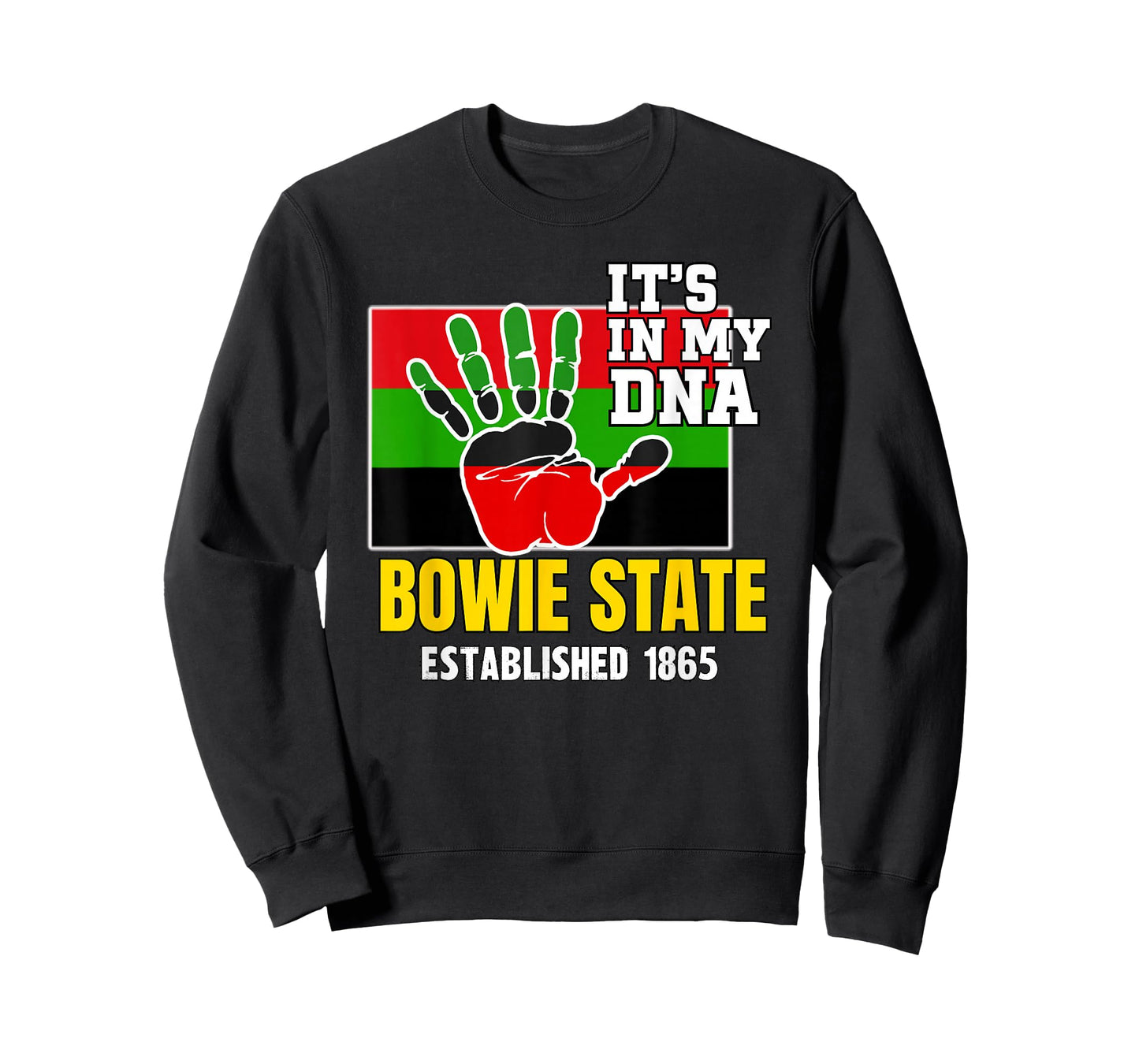 Bowie State, BSU, Red, Black and Green HBCU T-Shirt