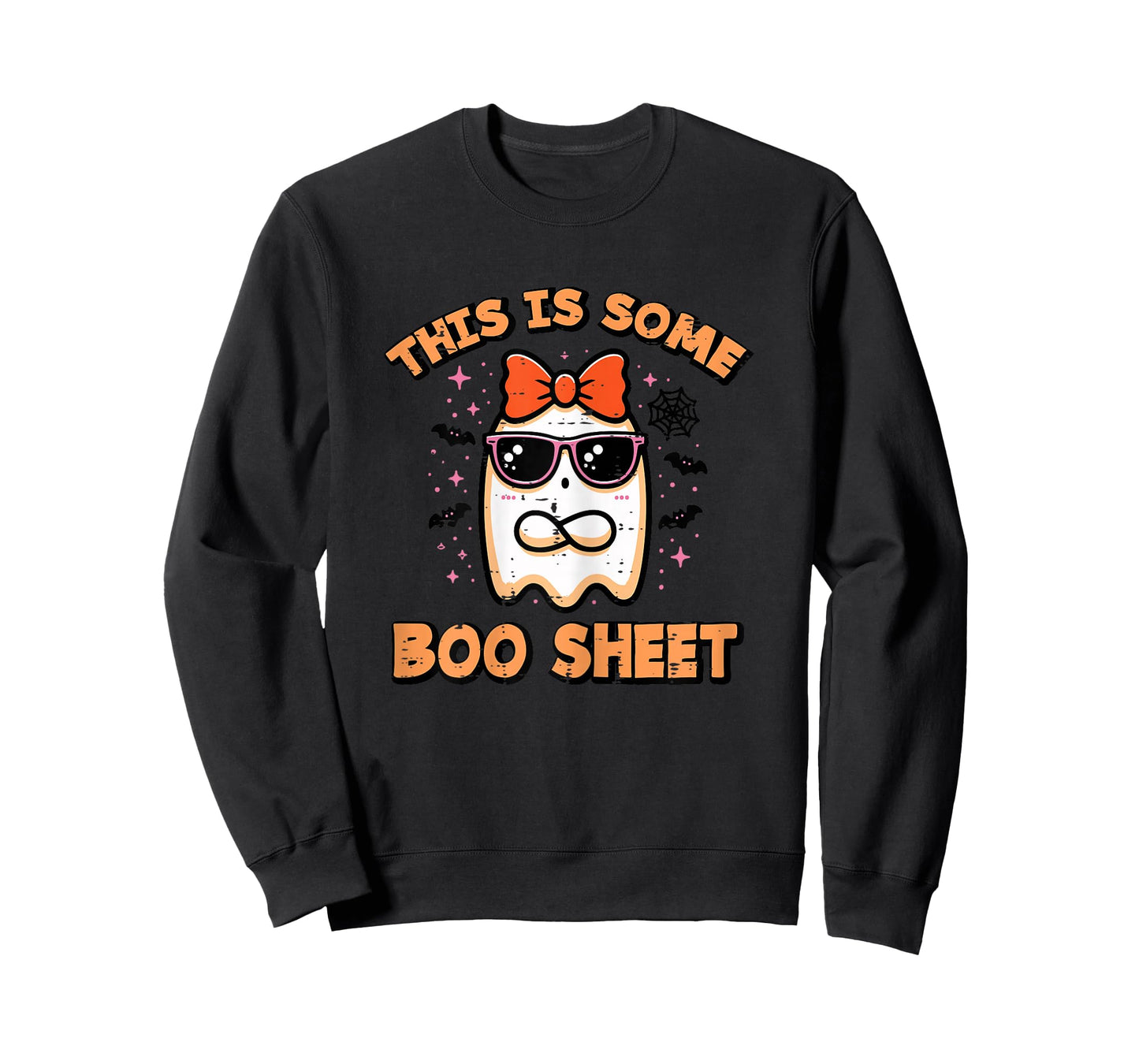 Halloween Ghost Bow Boo Sheet Funny Costume Pun Women Teens T-Shirt