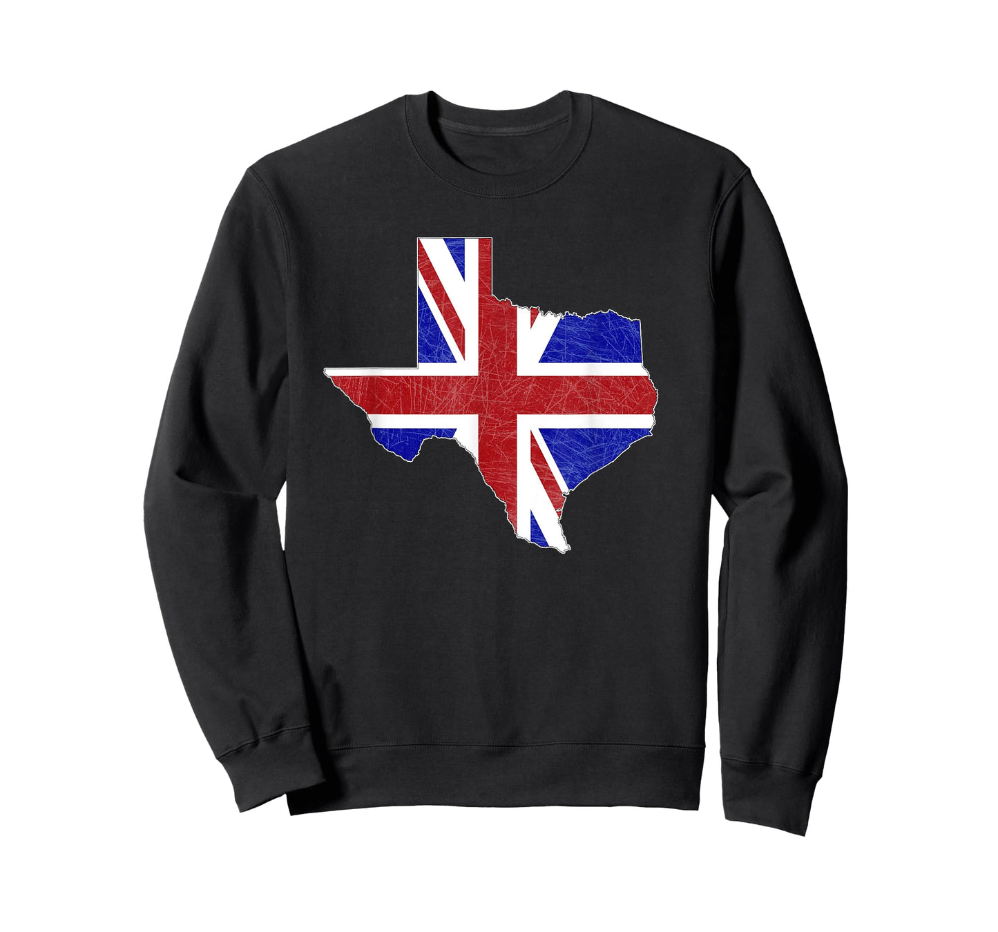British Texas - UK Union Jack Flag Texas State Shape Design T-Shirt