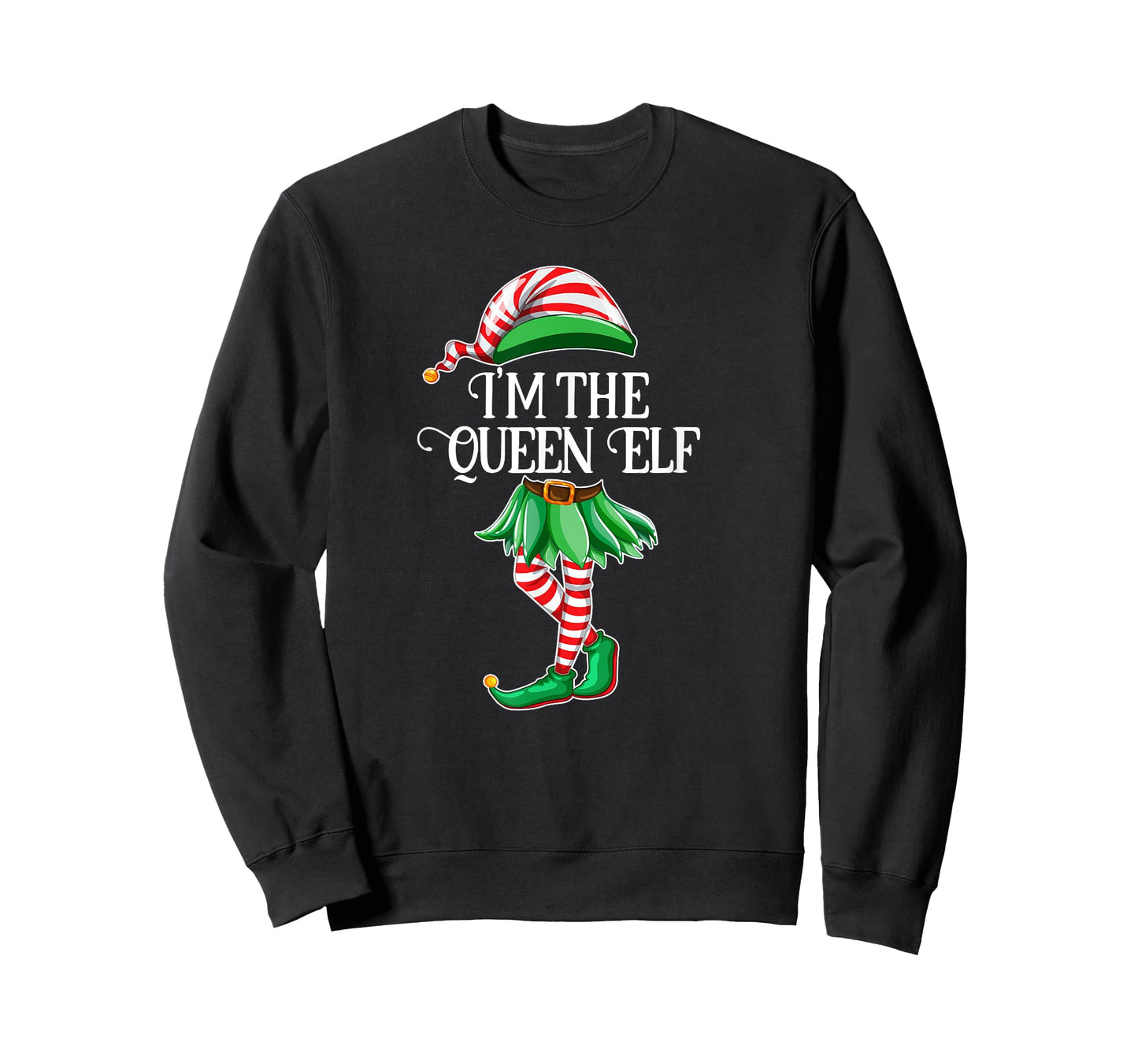 I'm the Queen Elf Matching Family Pajamas Christmas Gift T-Shirt
