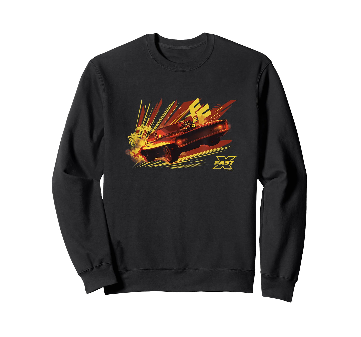 Fast X Dom Toretto Vintage Palm Tree Charger Race T-Shirt