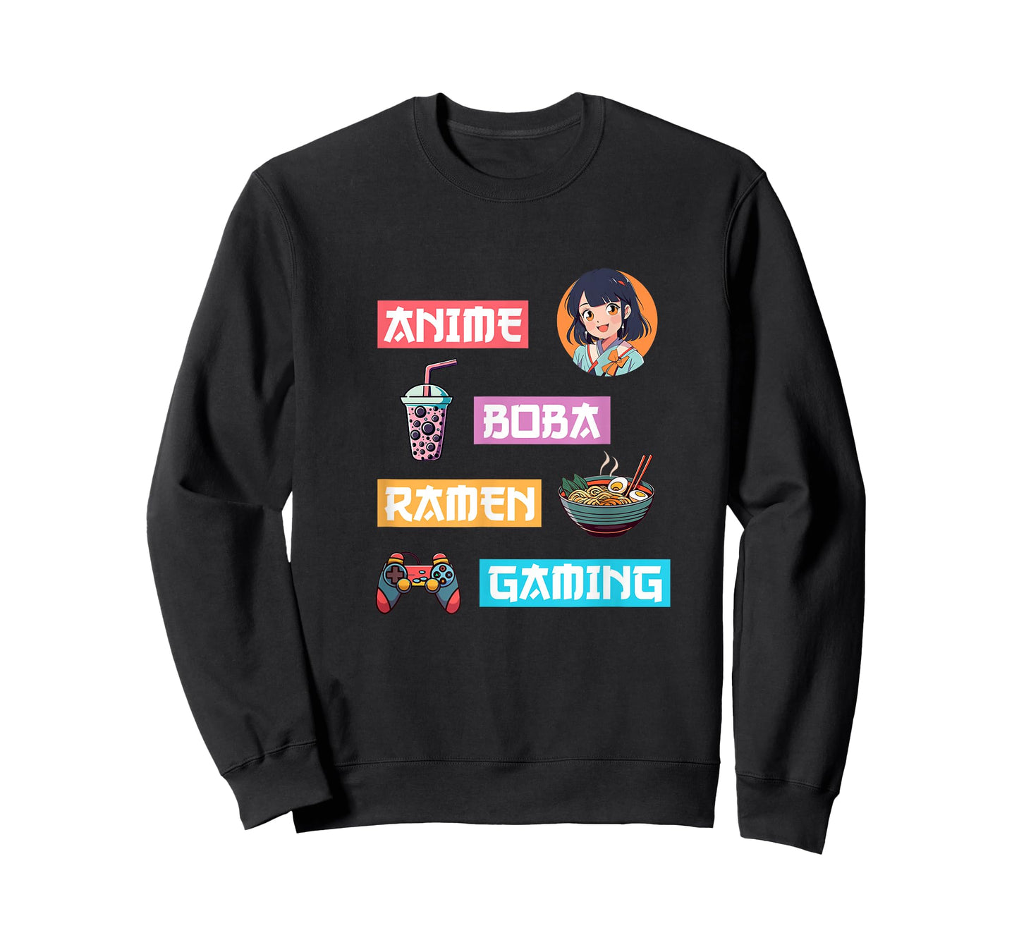 Anime Ramen Boba Gaming - Kawaii Anime Lover Video Gamer Tea T-Shirt