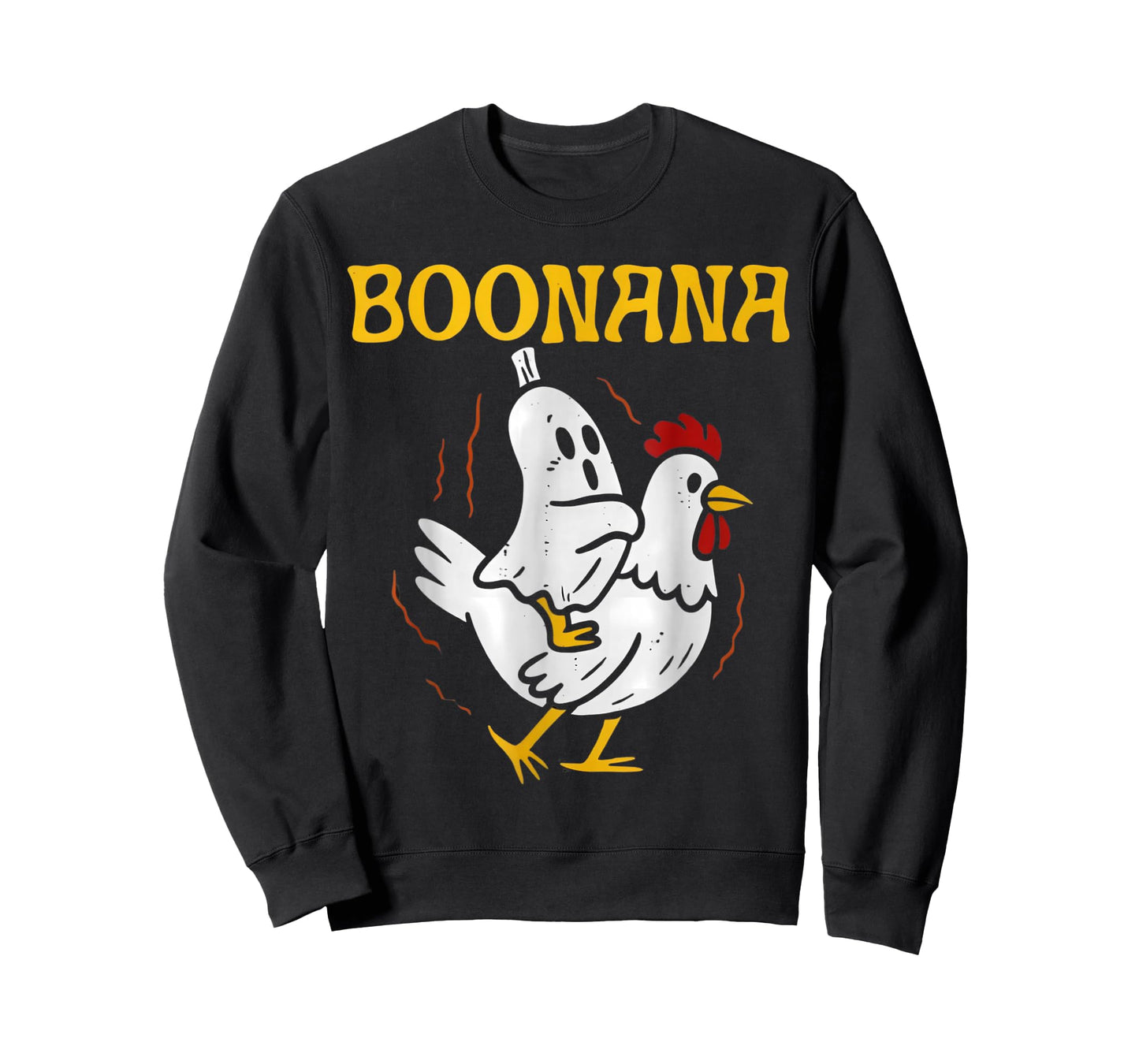 Boonana Riding Chicken Halloween Ghost Spooky Banana Costume T-Shirt
