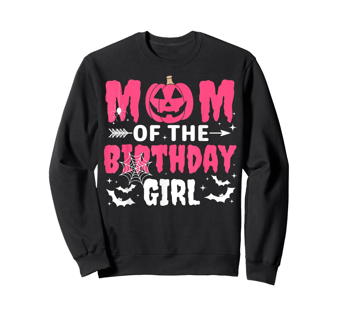 Mom Of The Birthday Girl Halloween Costume Spooky Party Fun T-Shirt