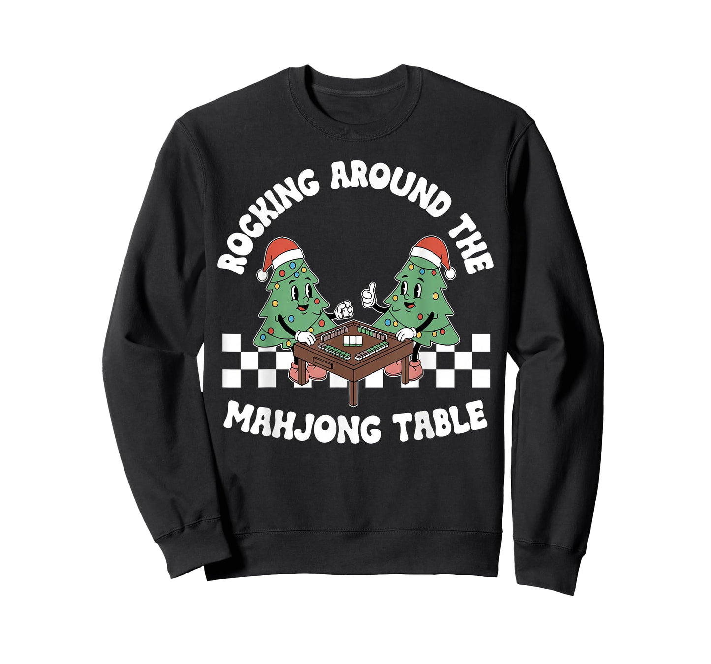 Rocking Around The Mahjong Table Christmas Playing Mahjong T-Shirt