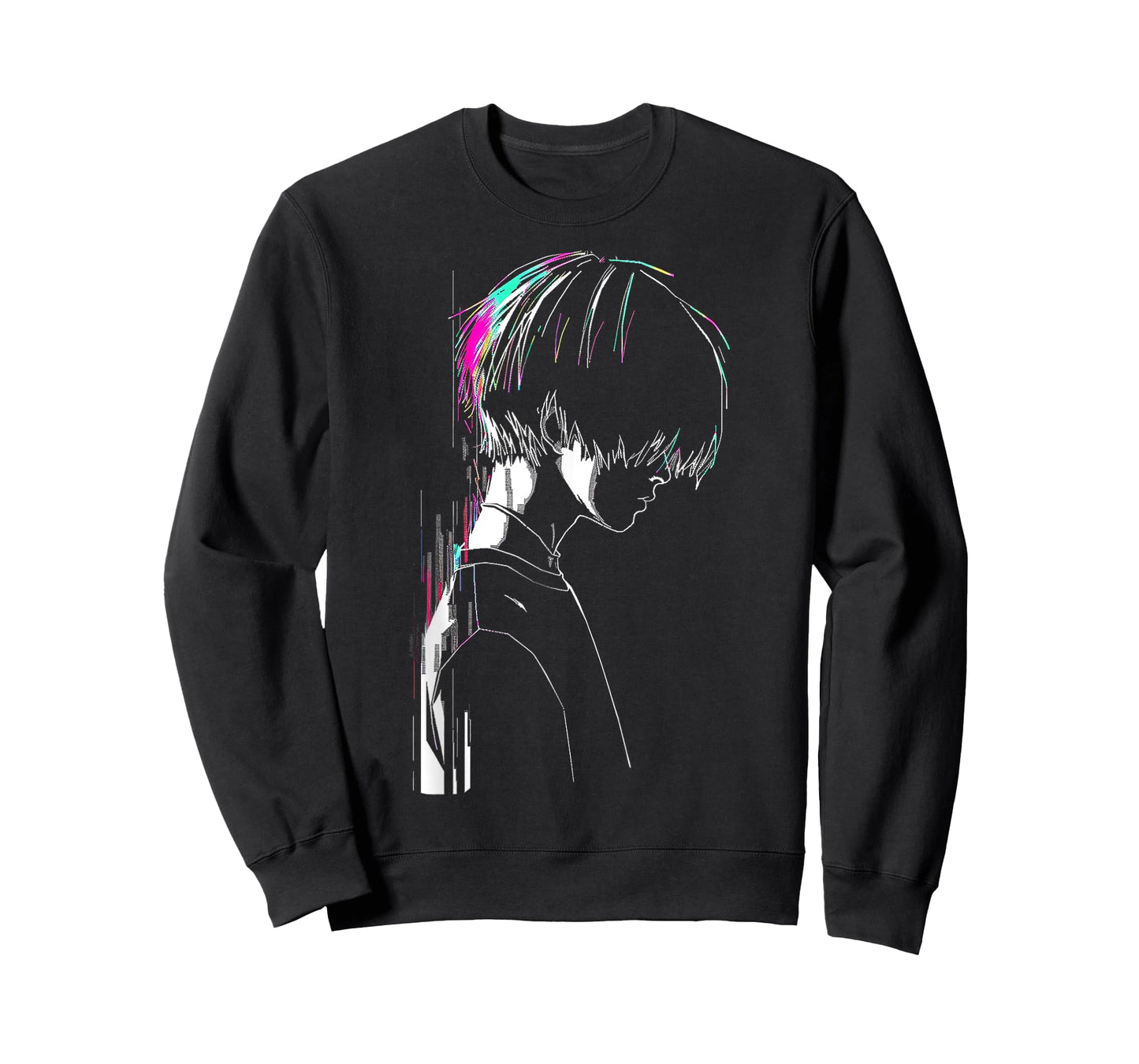 Anime Manga Motif Pixel Illustration Anime T-Shirt
