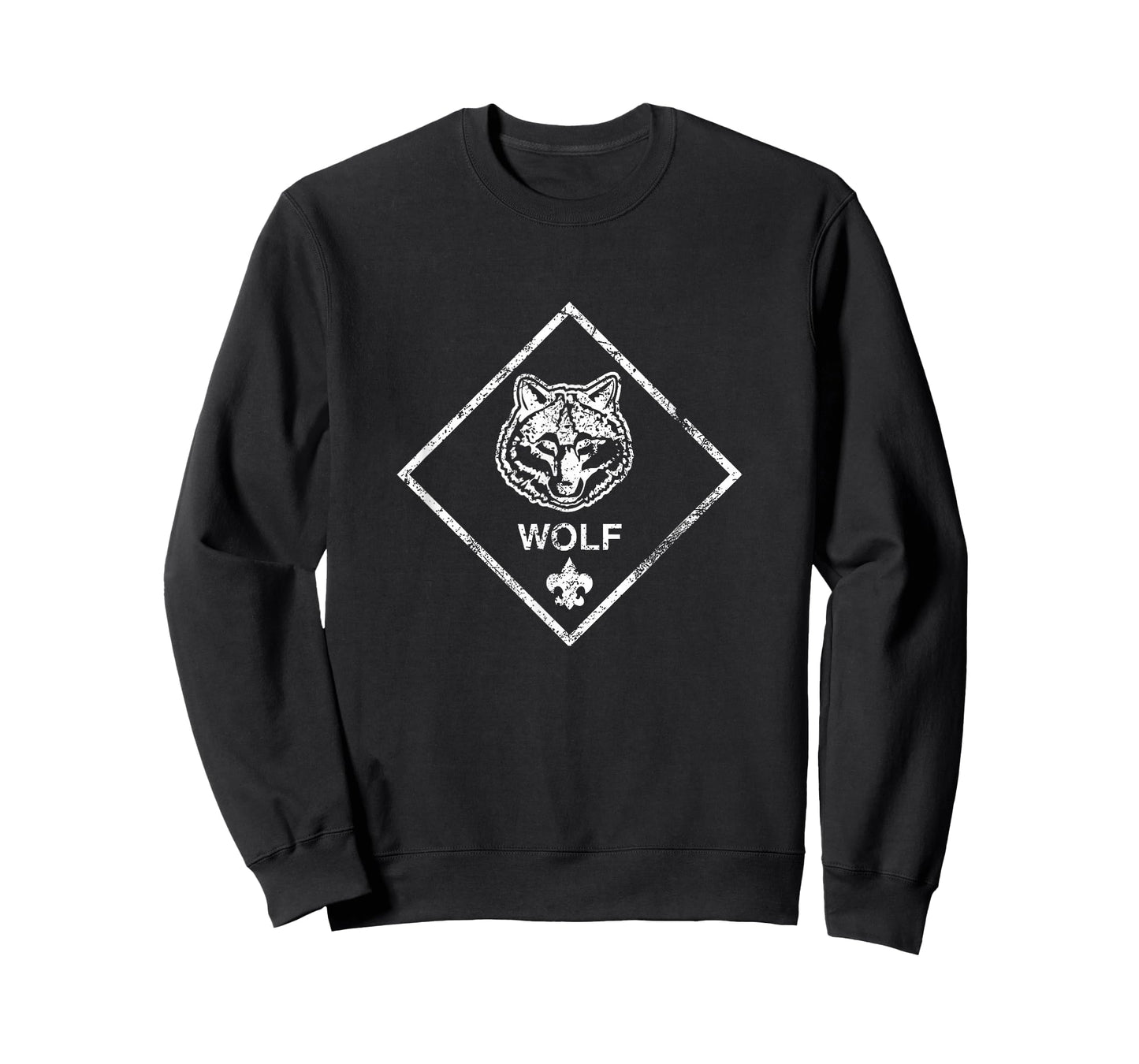 Cub Scouting Wolf Rank (White Distressed) T-Shirt