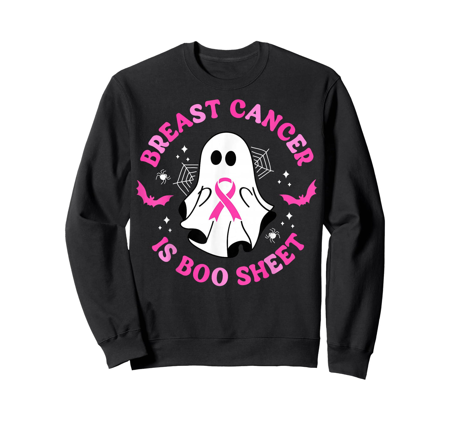 Breast Cancer Is Boo Sheet Awareness Halloween Pink Ghost T-Shirt