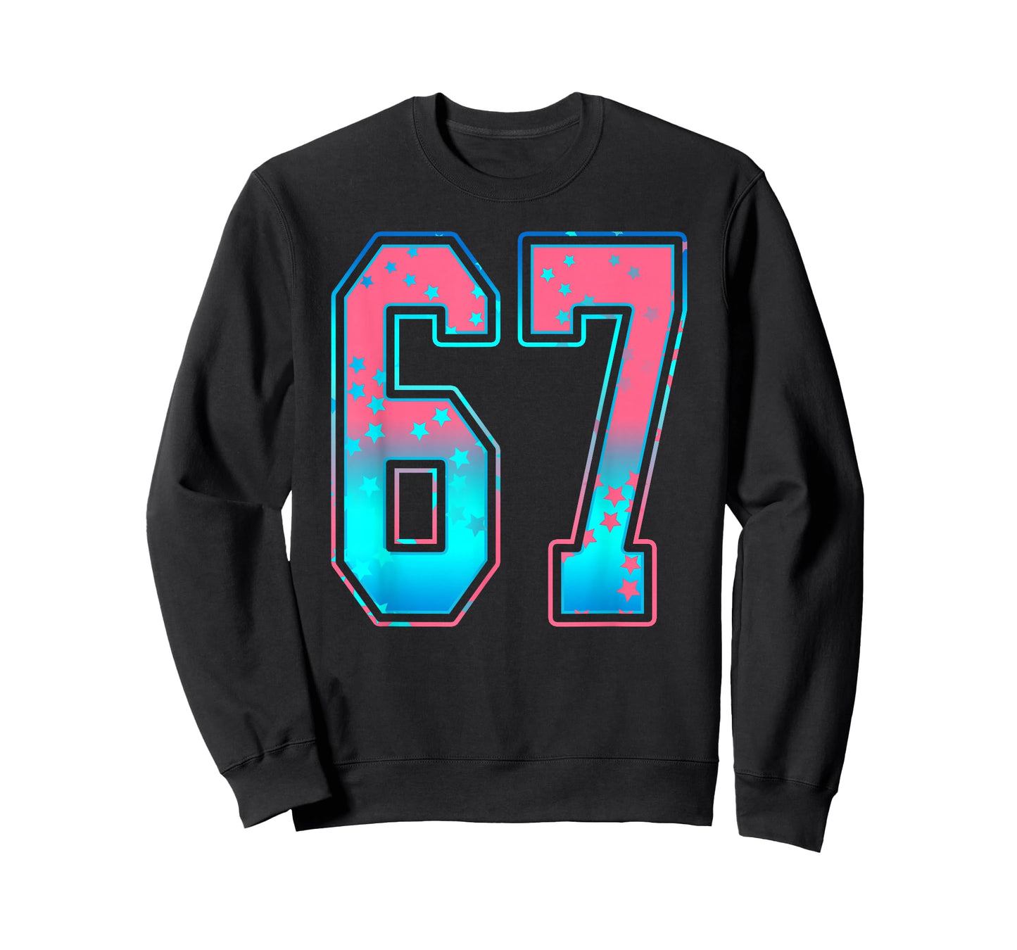 Pink and Cyan Blue Number 67 Jersey Player Uniform #67 Fan T-Shirt