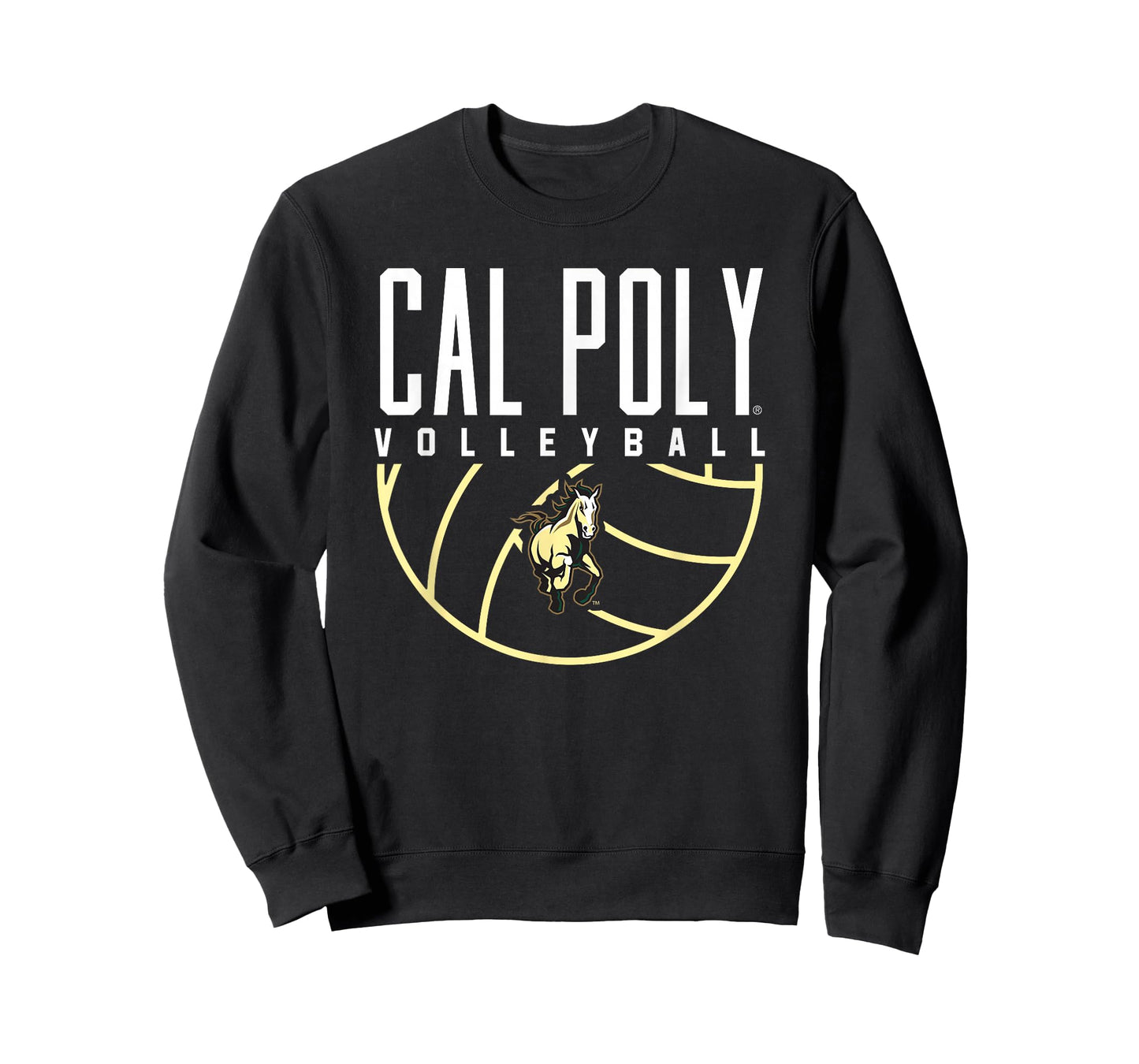 Cal Poly Mustangs Volleyball Arch T-Shirt