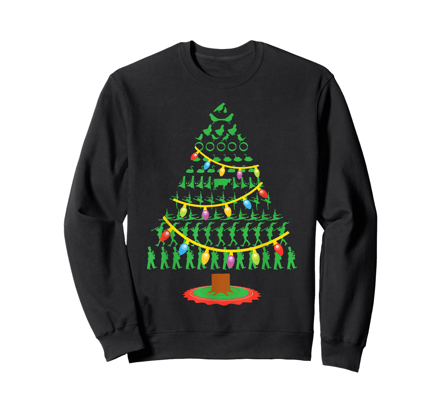 Twelve Days of Christmas Tree T Shirt T-Shirt