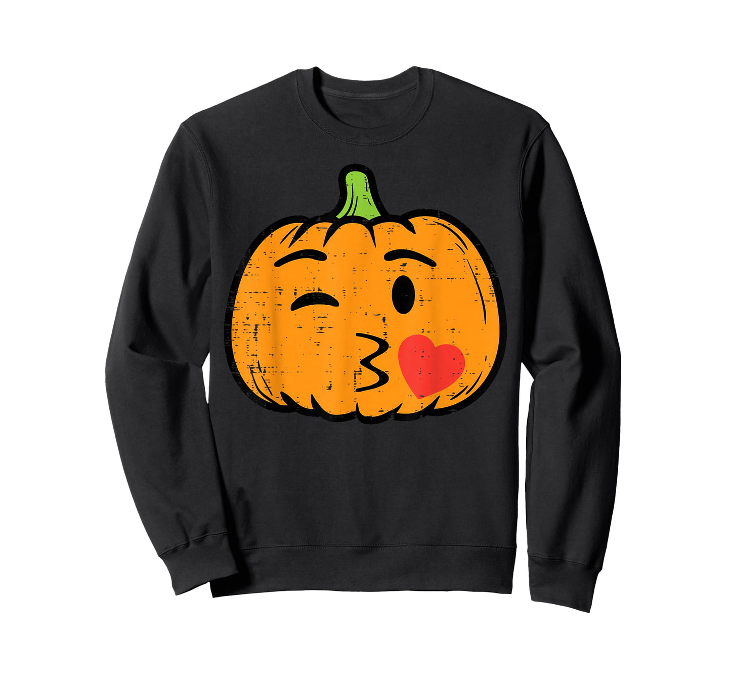Halloween Pumpkin Face Kiss Cute Costume Girls Kid Women Men T-Shirt