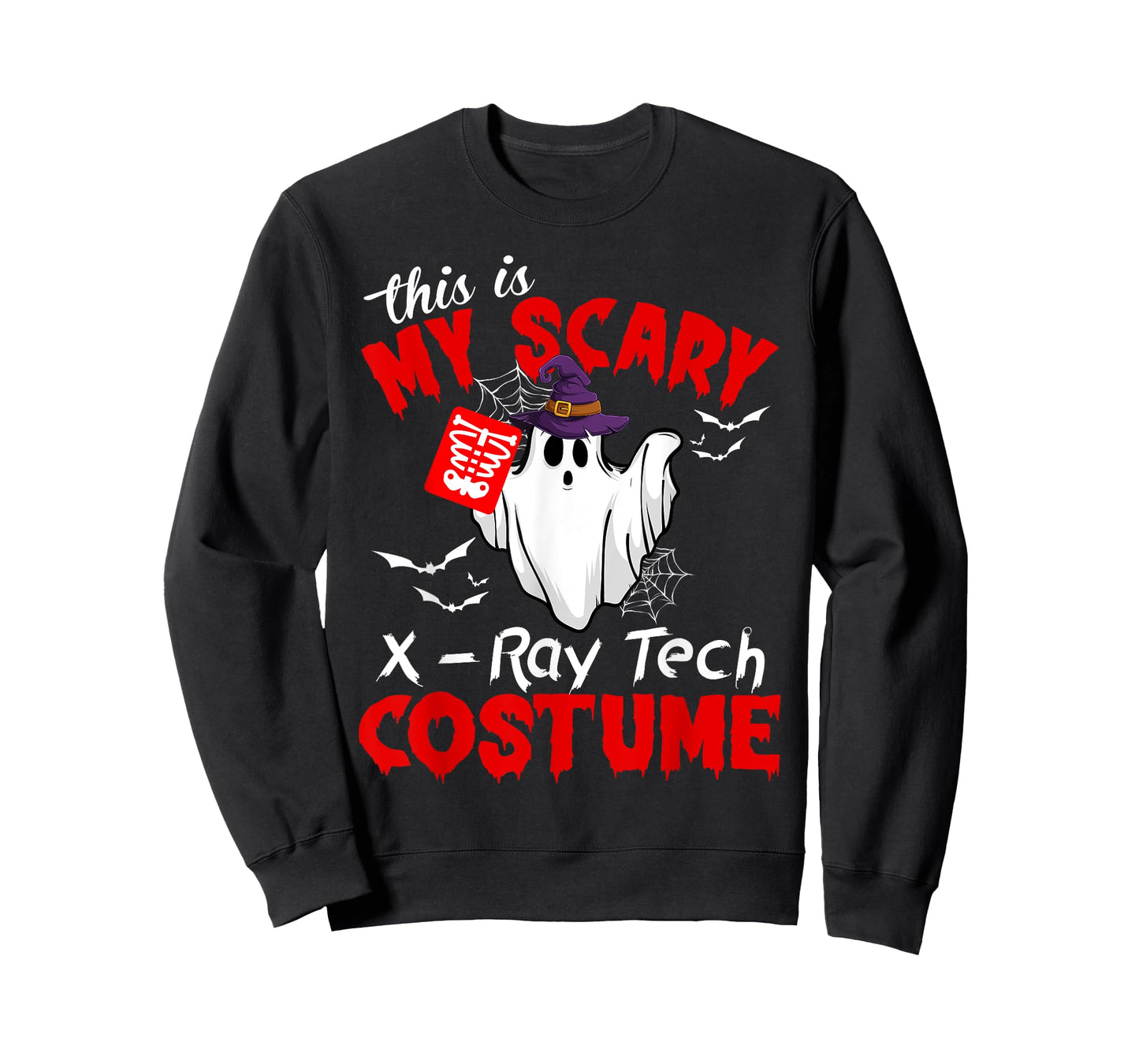 This Is My Scary X-Ray Tech Costume Funny Ghost Halloween T-Shirt