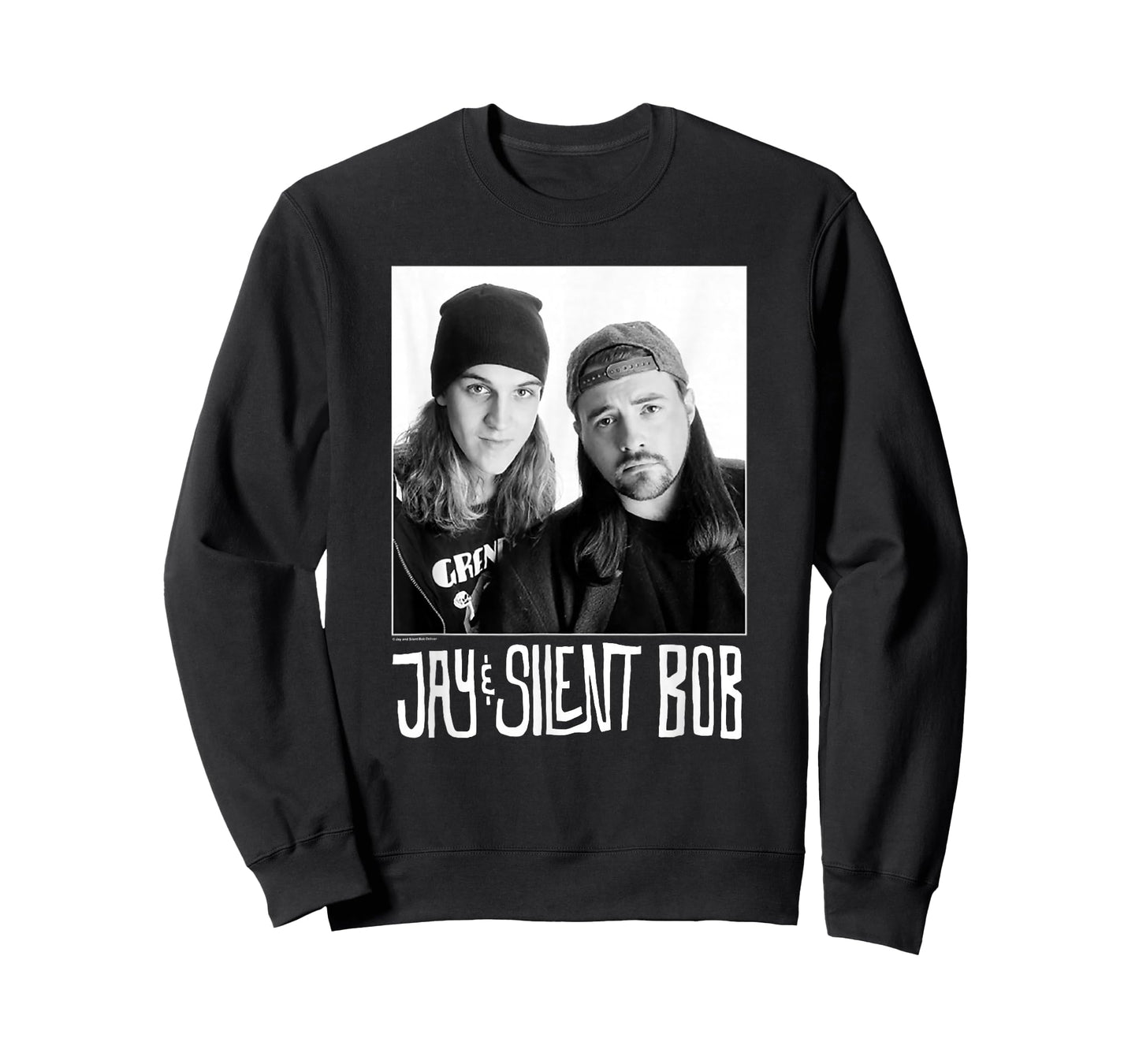 Jay & Silent Bob Close Up Black & White Portrait T-Shirt