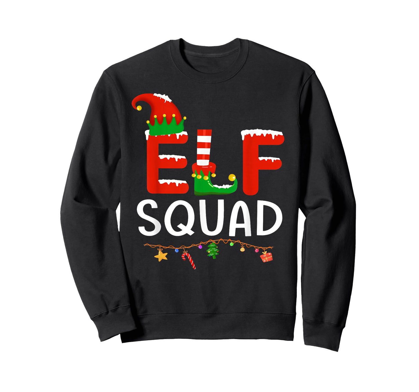 Elf Family Christmas Matching Pajamas Men Women Elf Squad T-Shirt