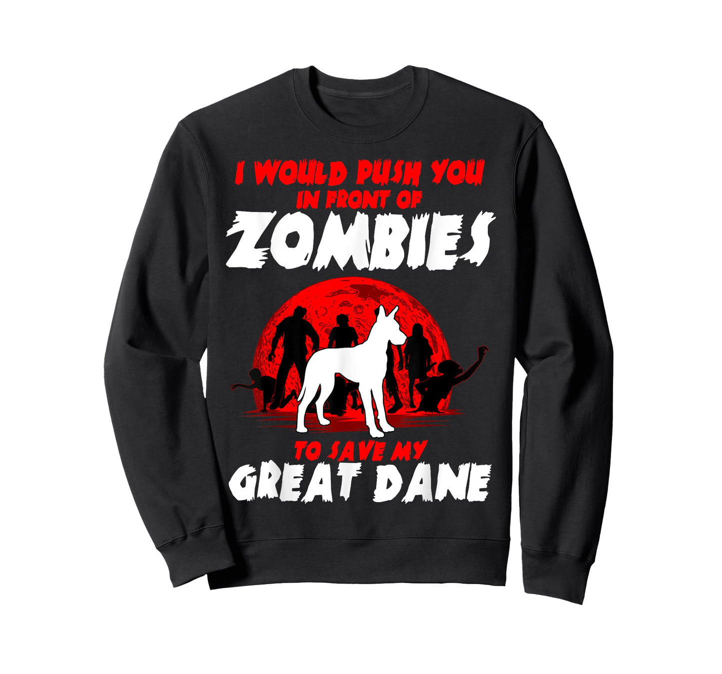 Great Dane Gentle Dog German Mastiff Zombie Halloween T-Shirt