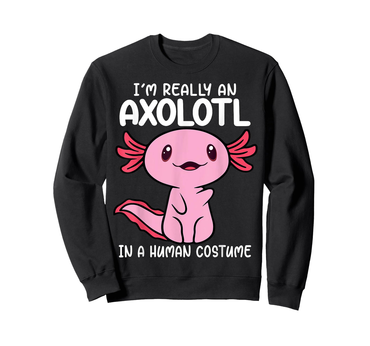 I'm Really an Axolotl in a Human Costume Kids Halloween T-Shirt