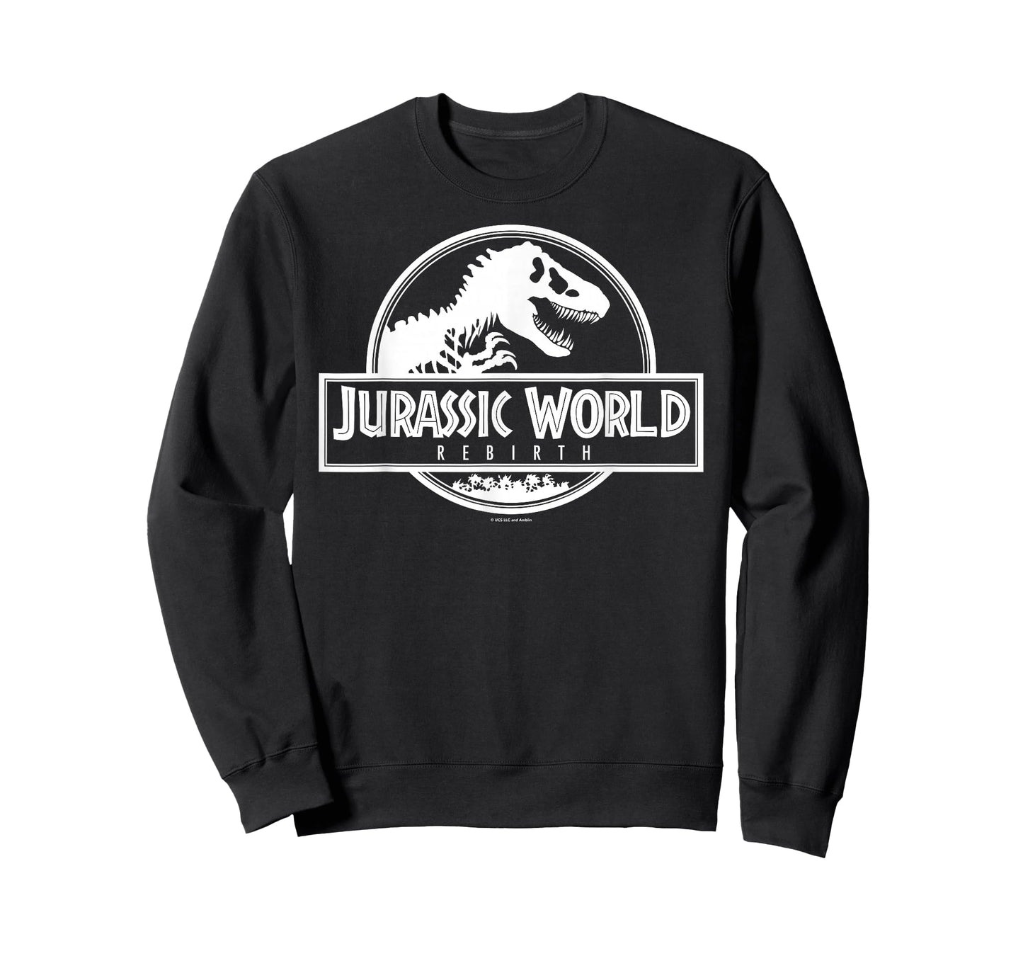 Jurassic World Rebirth Logo Black and White T-Shirt