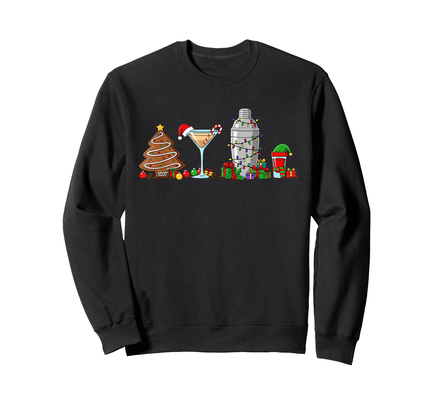 Alcohol & Cocktails Christmas & Shaker Holiday Cheer T-Shirt