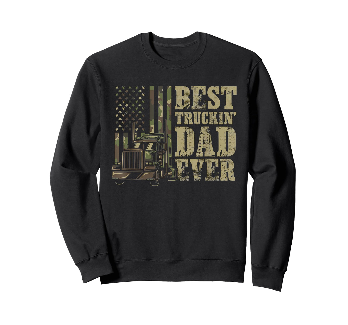 Best Trucking Dad Ever For A Trucker or Truck Driver Dad T-Shirt