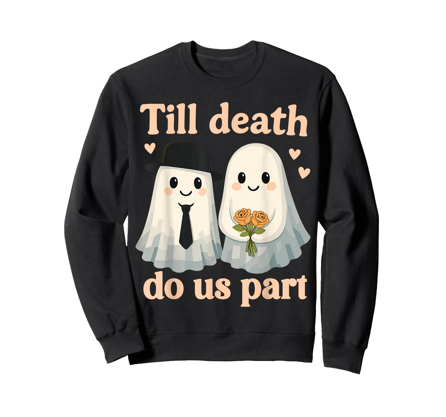 Till Death Do Us Part Groom Shirt, Fun Ghosts Gothic Wedding T-Shirt