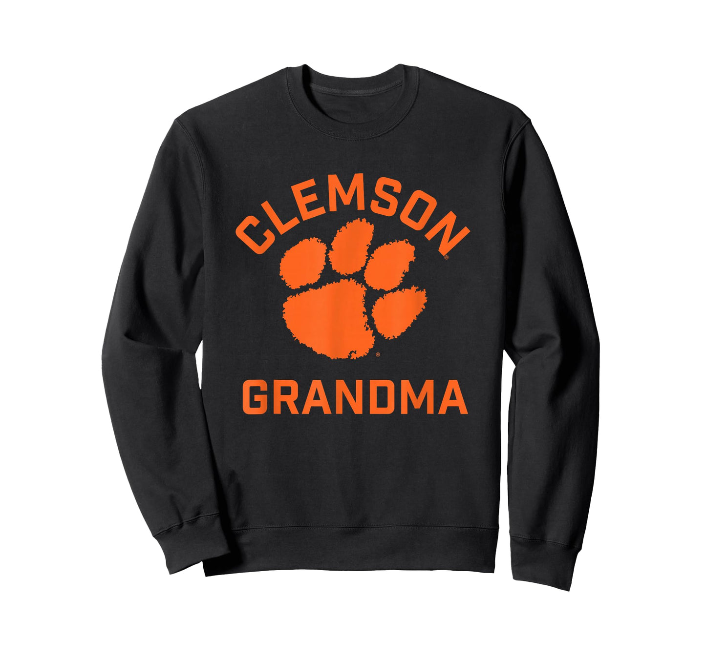 Campus Lab Clemson Tigers Arched Grandma T-Shirt - Purple, X-Small, Unisex, Short Sleeve, Modern, Letter Print, College, All Seasons, Sports, Casual, Clemson University Students, Alumni, Fans, Adults