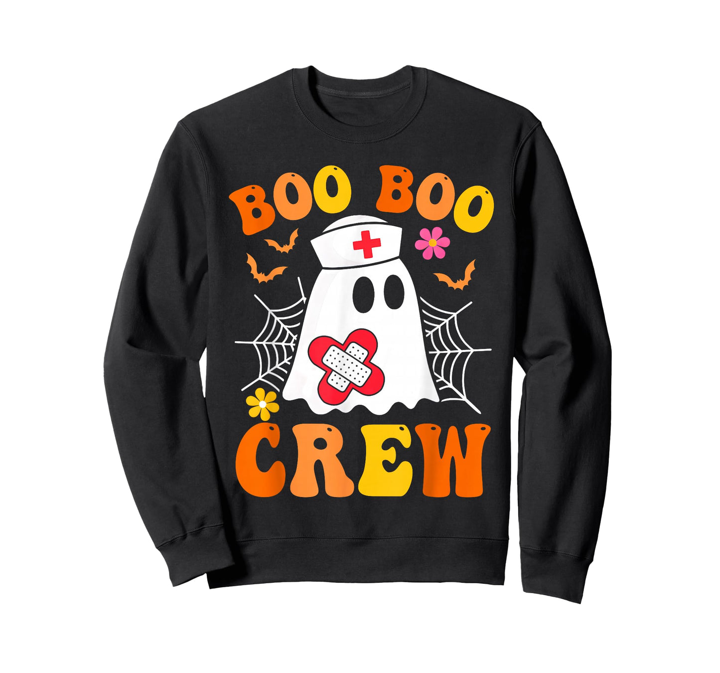 Boo Boo Crew Nurse Shirt Women Funny Ghost Halloween Costume T-Shirt