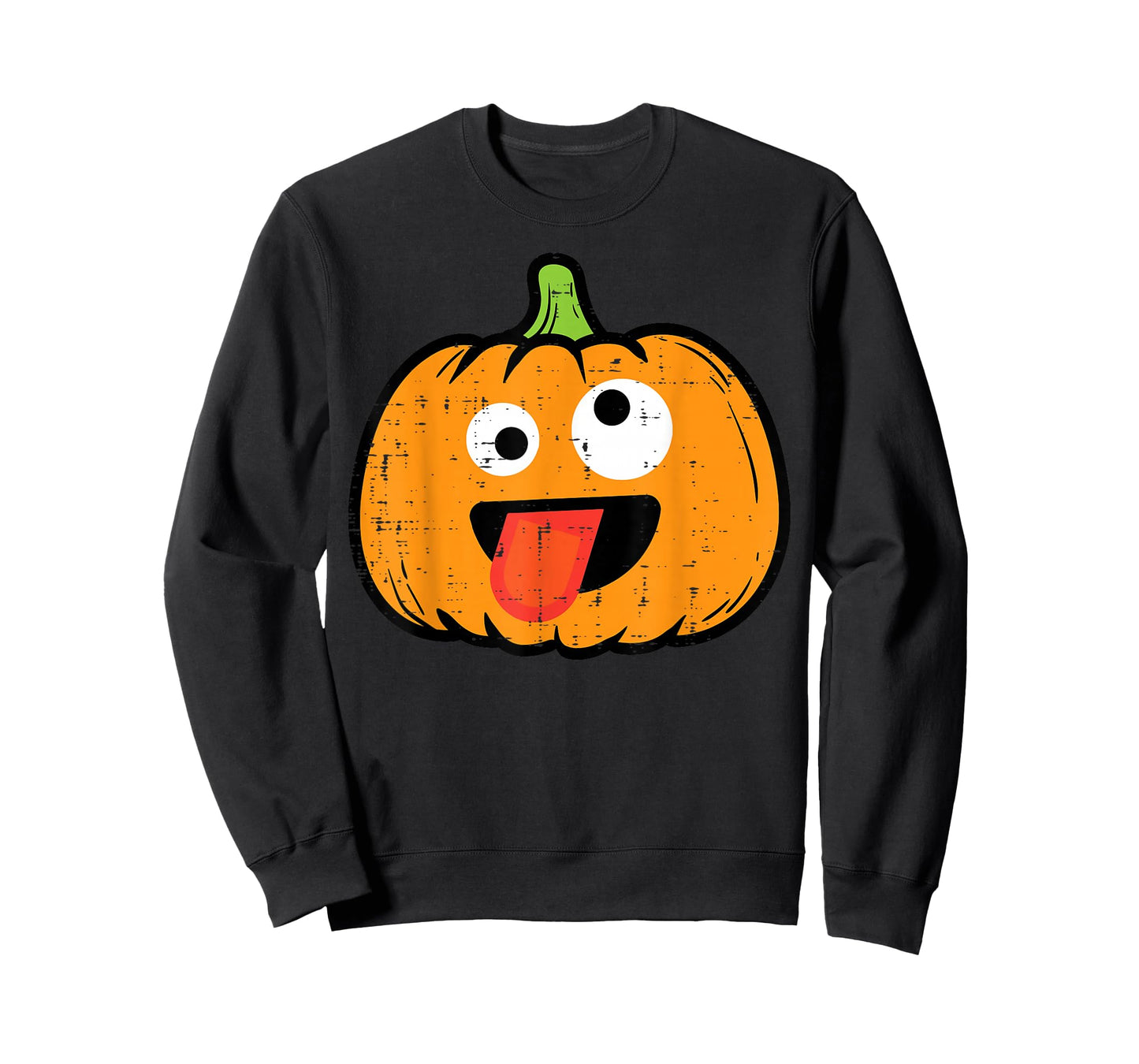 Halloween Pumpkin Tongue Out Face Costume Boy Kids Men Women T-Shirt