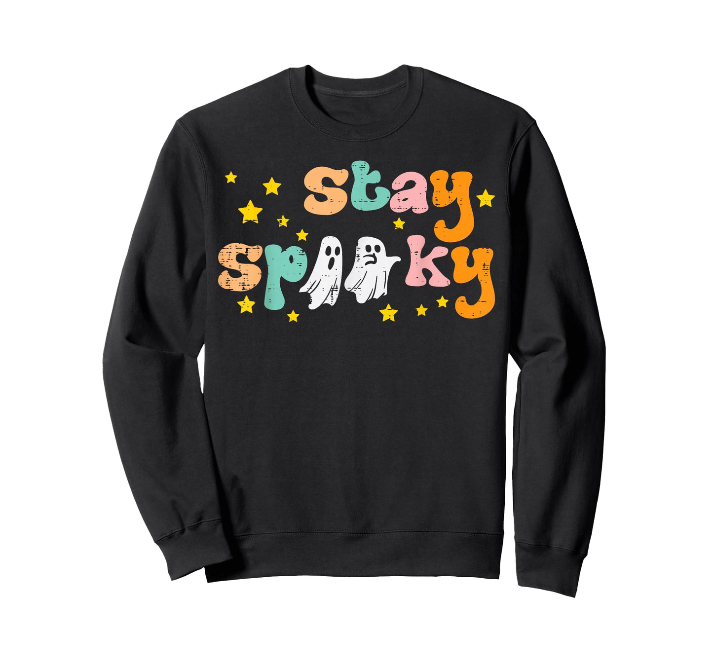 Spooky Ghosts Retro Vintage Halloween Costume Men Women Kids T-Shirt