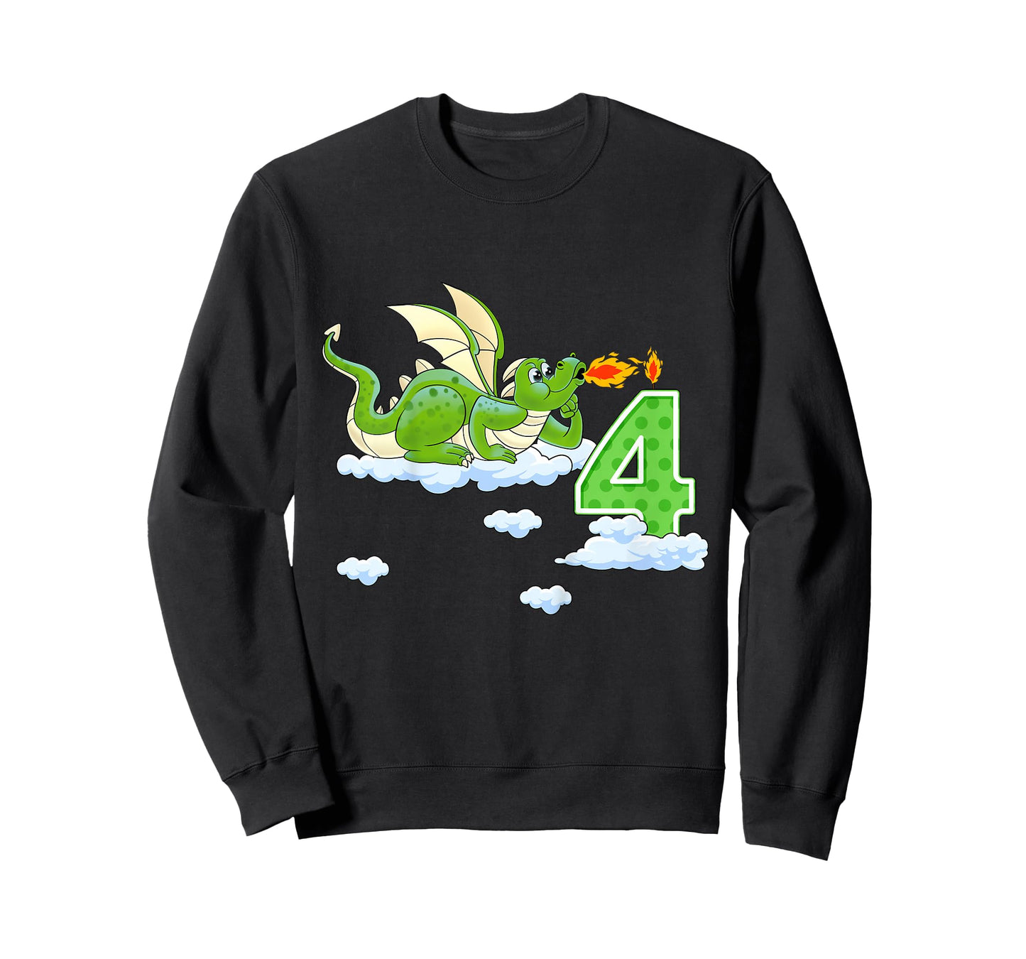 Kids Dragon 4 Year Old Birthday Outfit Boy Knight 4th Birthday T-Shirt