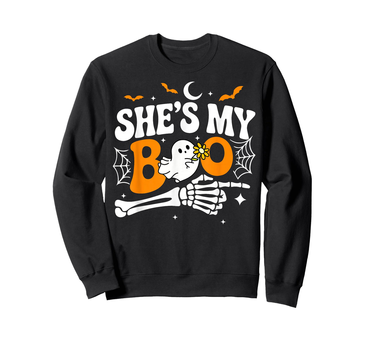 She's My Boo Ghost Matching Halloween Couple Boyfriend T-Shirt
