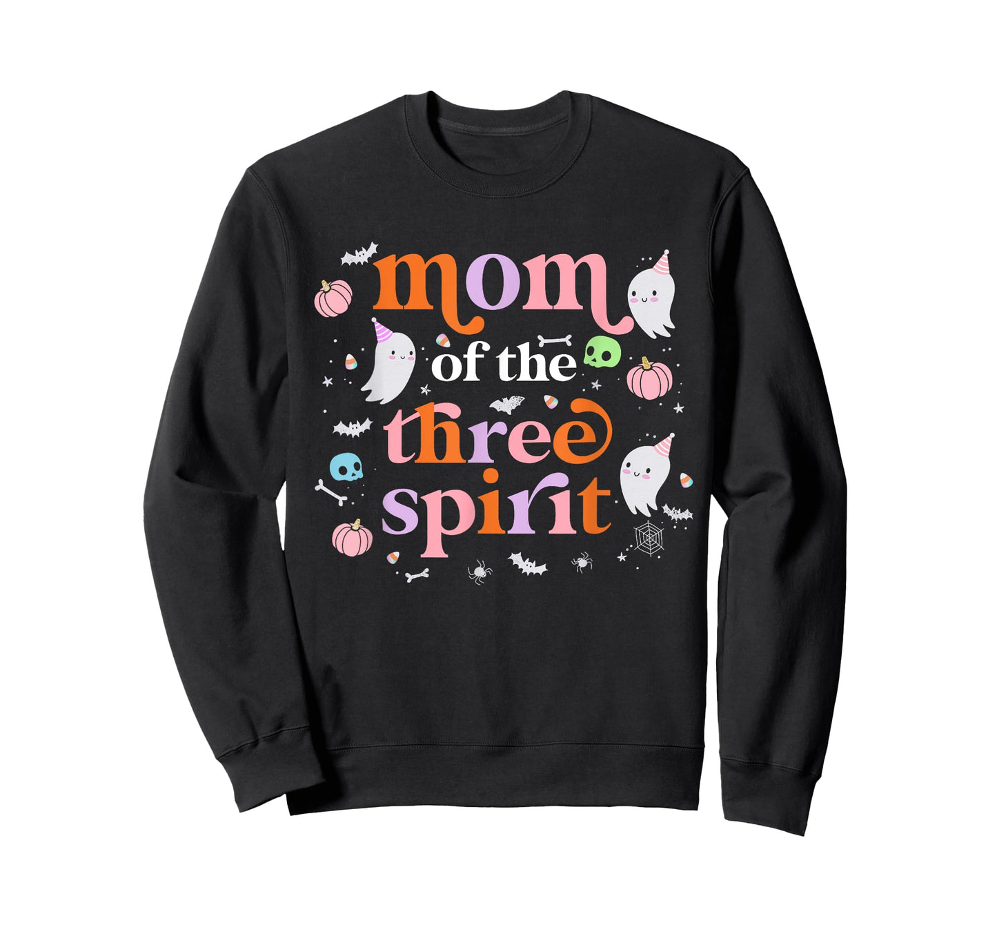 Mom of The Three Spirit Halloween 3rd Birthday Boy Ghost T-Shirt