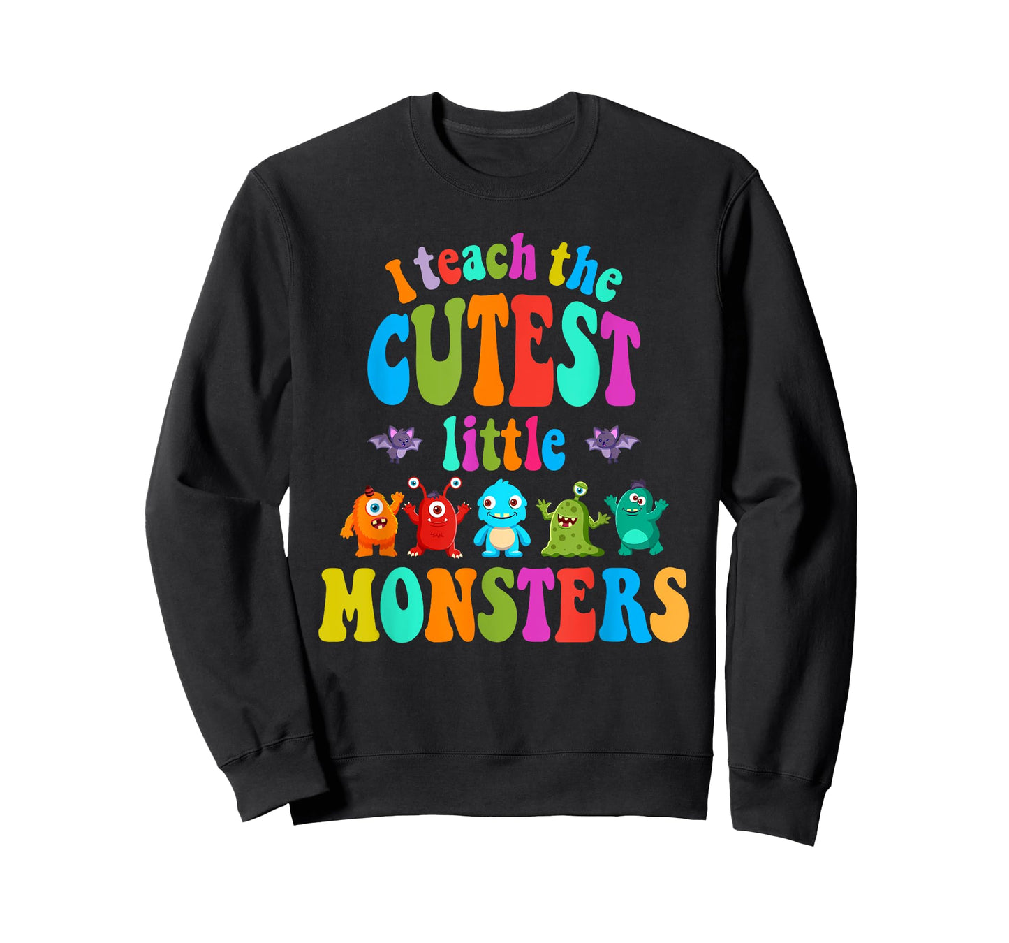 I Teach the Cute Little Monsters Halloween Costume T-Shirt for Men Women Kids