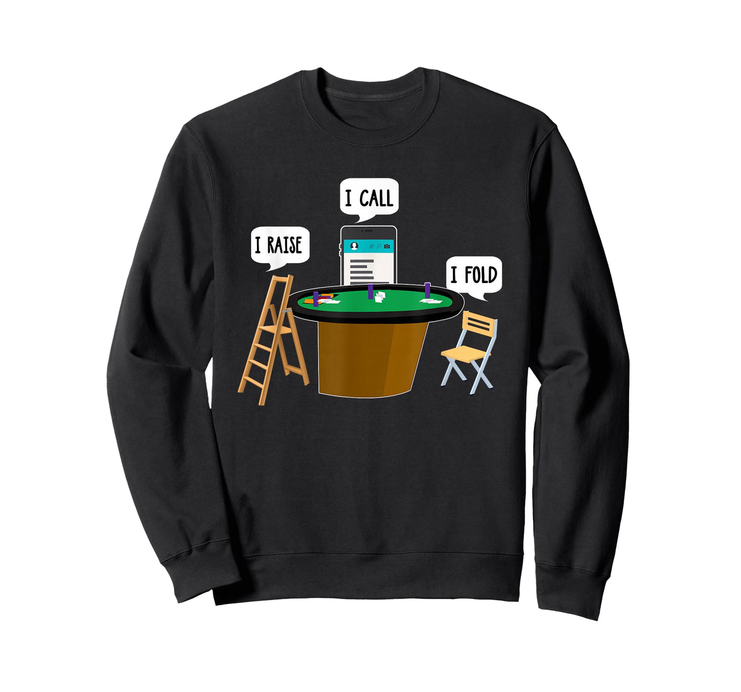 I Raise I Call I Fold Funny Poker Player T-Shirt