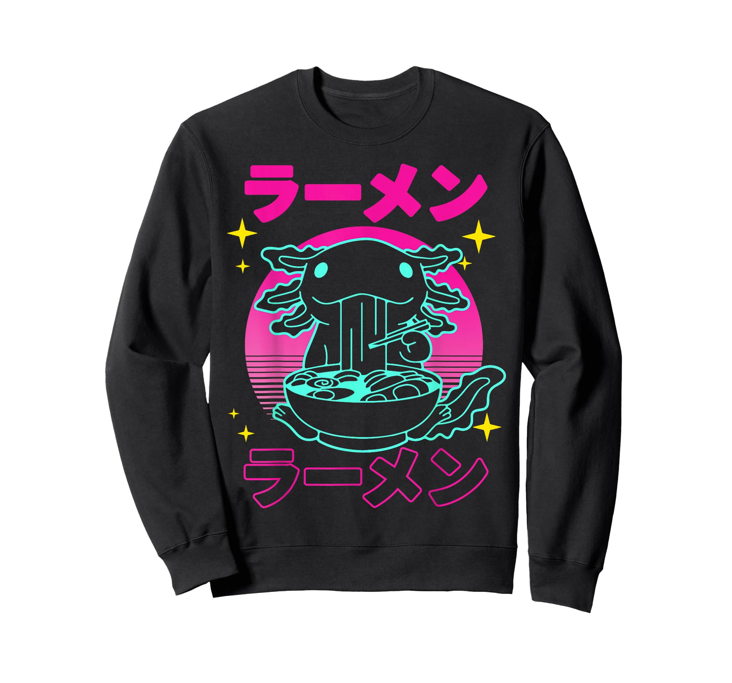 Kawaii Axolotl Ramen Japanese Funny Axolotl Anime Boys Teens T-Shirt