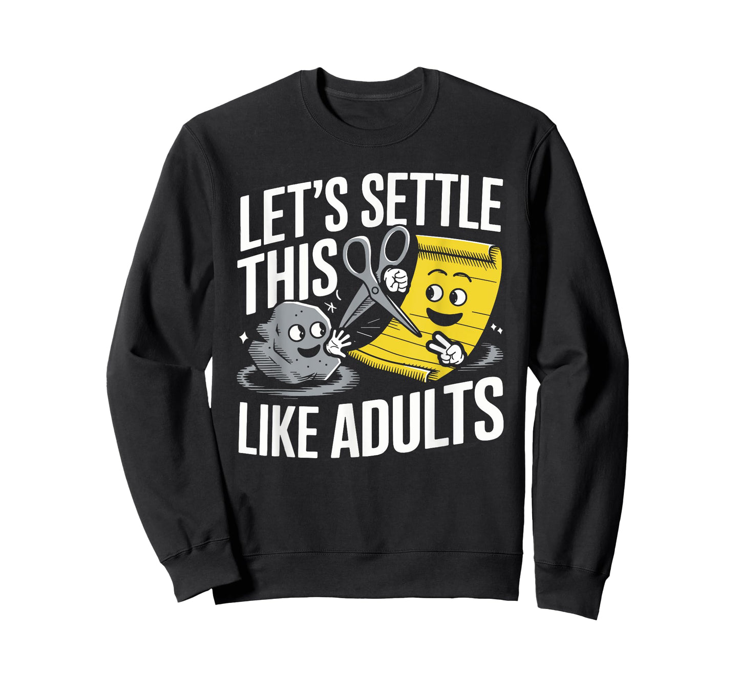 Let's Settle This Like Adults Rock Paper Scissors T-Shirt