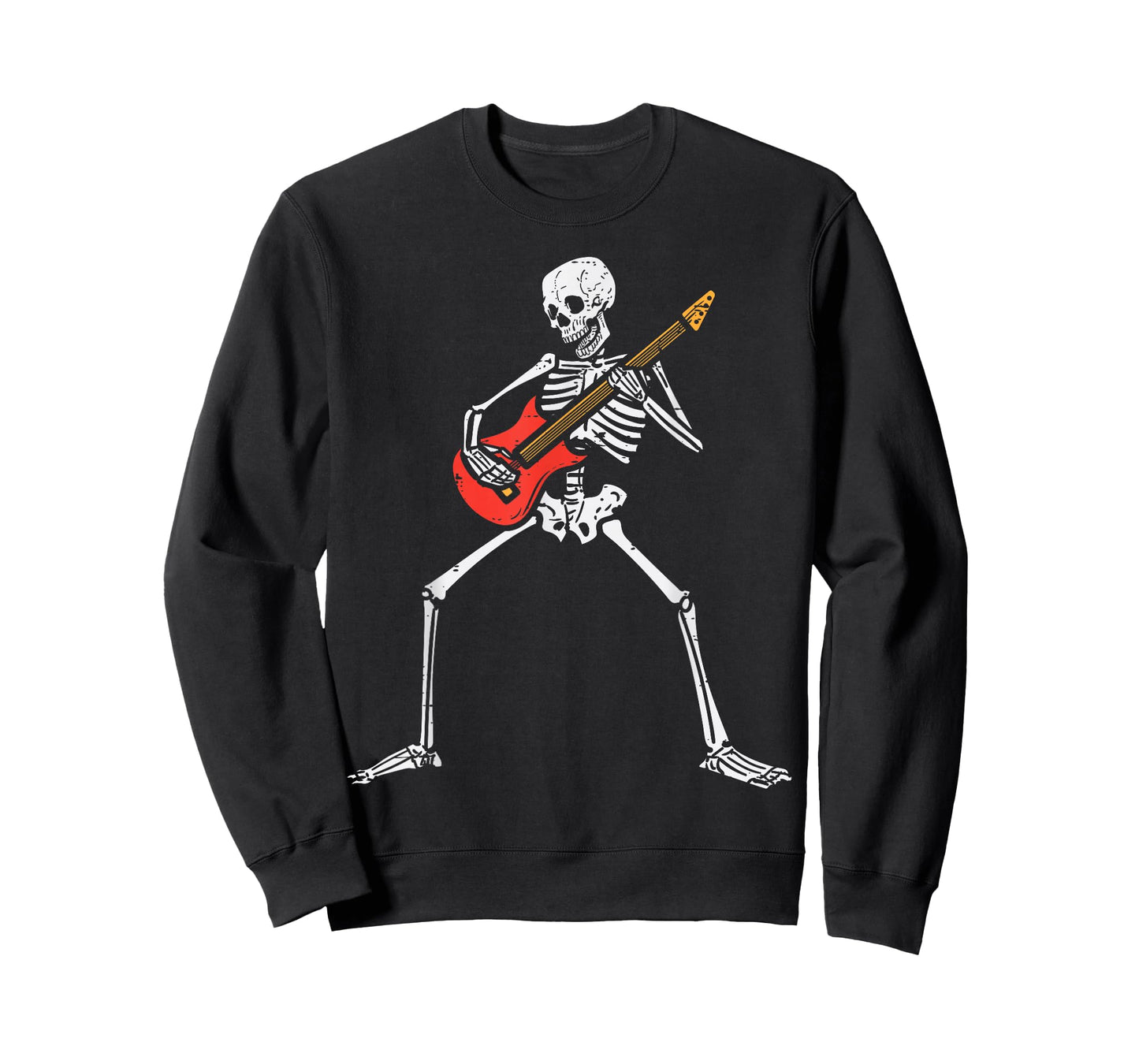 Halloween Skeleton Rocker Guitar Punk Rock Costume Men Women T-Shirt