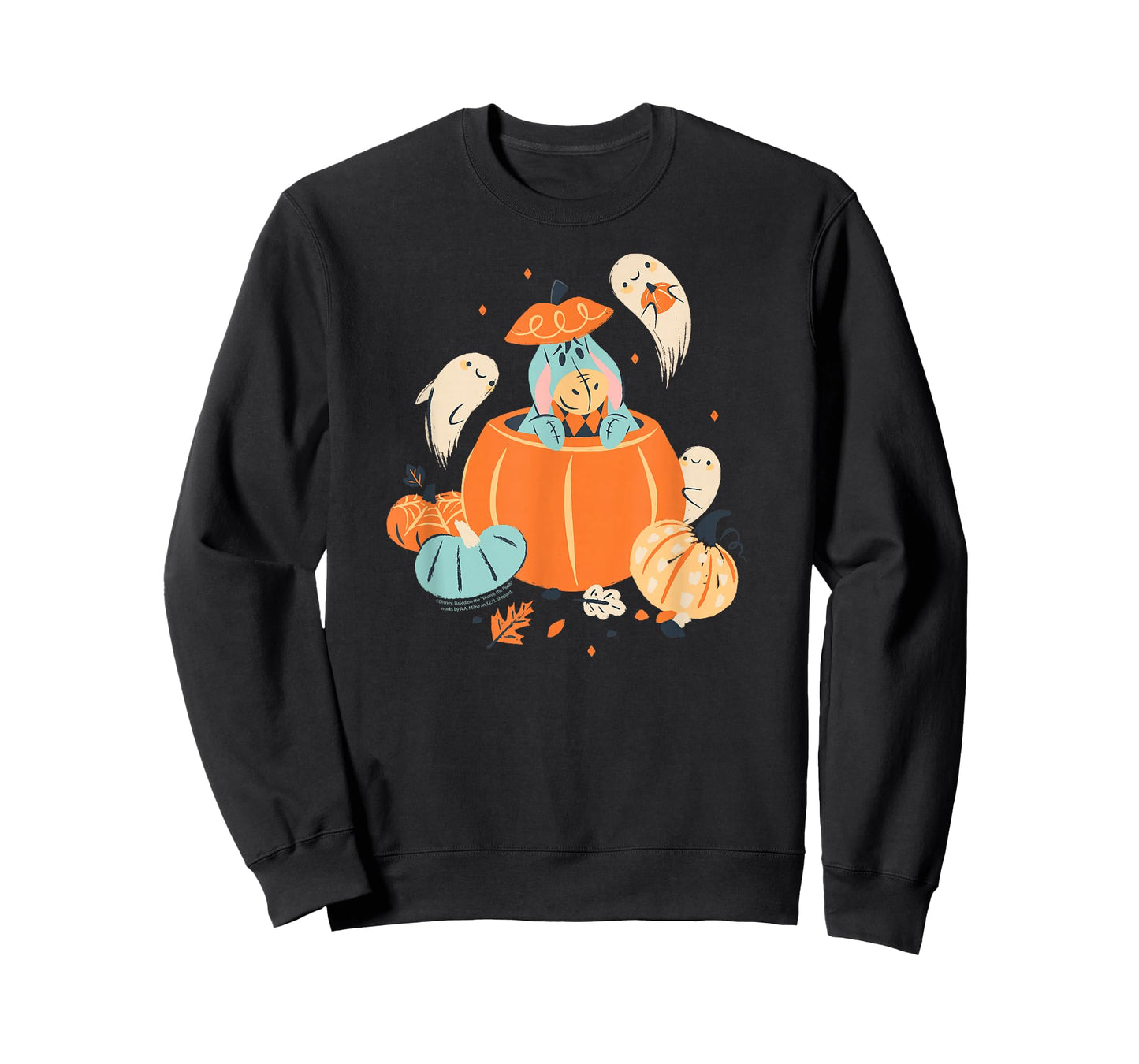 Disney Winnie the Pooh Eeyore Pumpkin & Ghost Pals Halloween T-Shirt