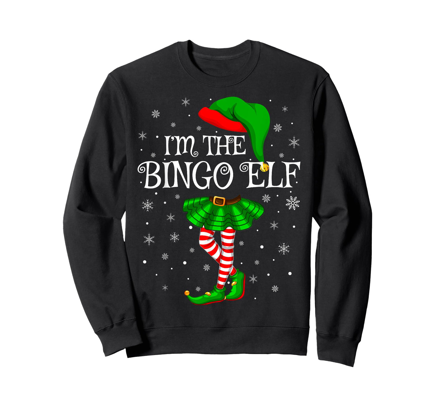 Matching Family Group I'm The Bingo Elf Christmas T-Shirt