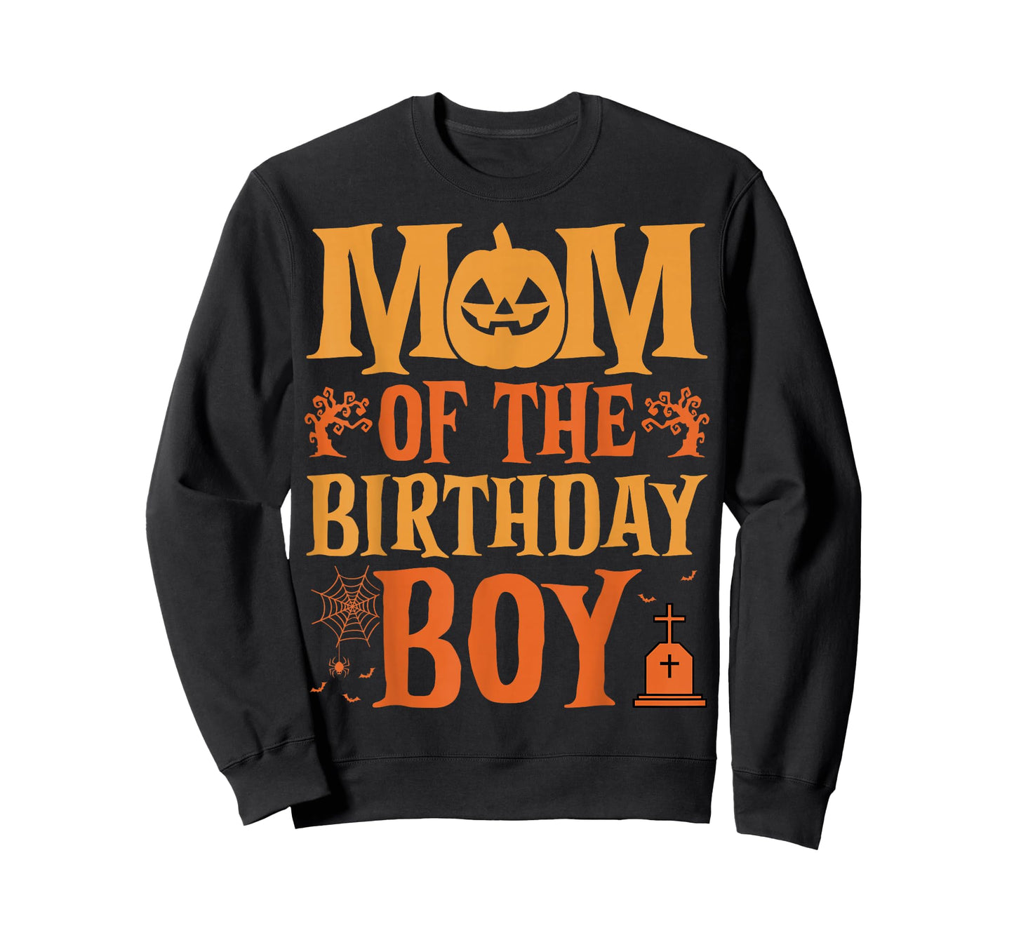 Mom of the Birthday Boy Ghost Spooky Pumkin Halloween T-Shirt