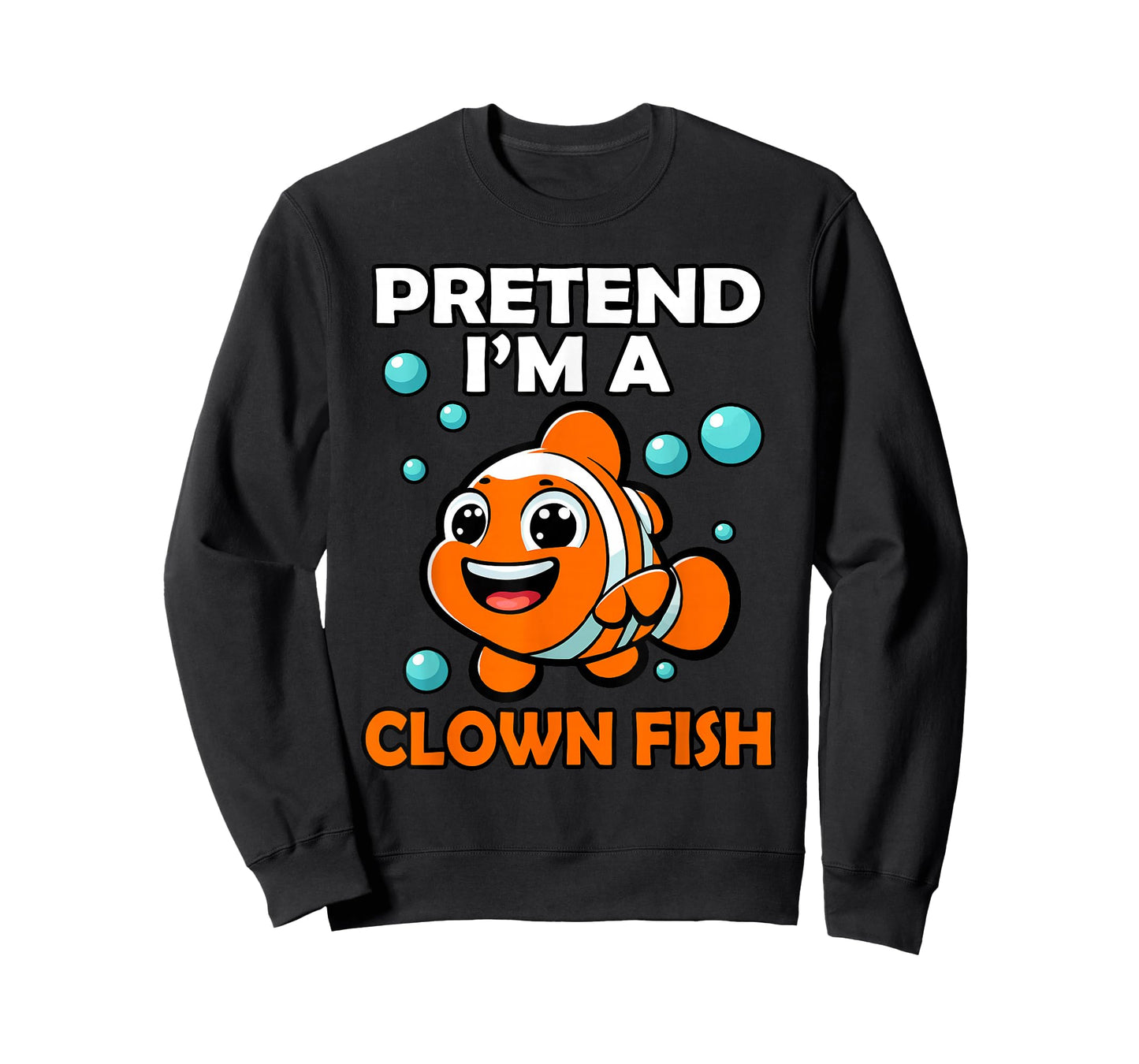 Funny Pretend I'm a Clown Fish Halloween Fish Lover Fishing T-Shirt