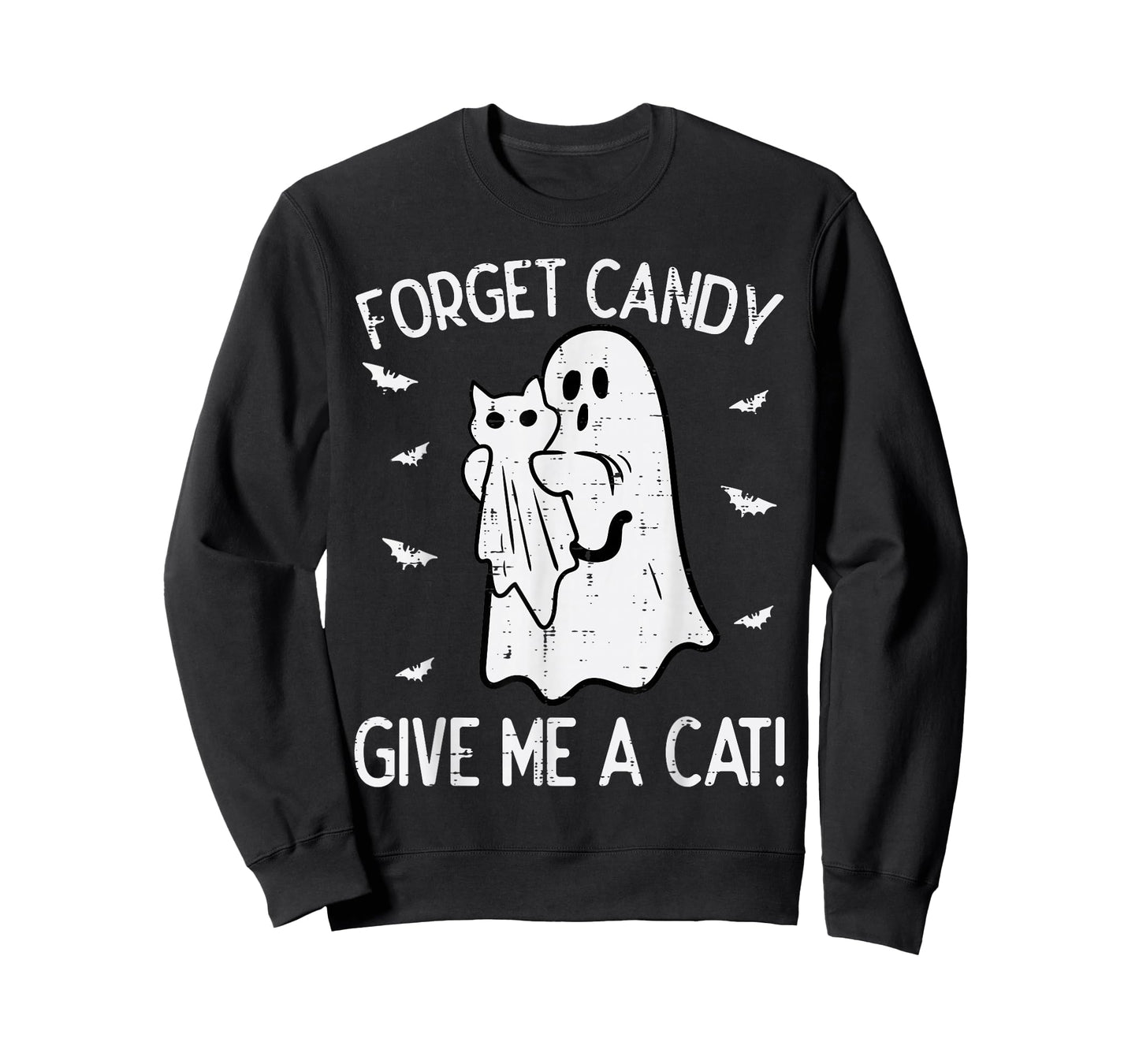 Halloween Forget Candy Give Me Cat Funny Costume Men Women T-Shirt