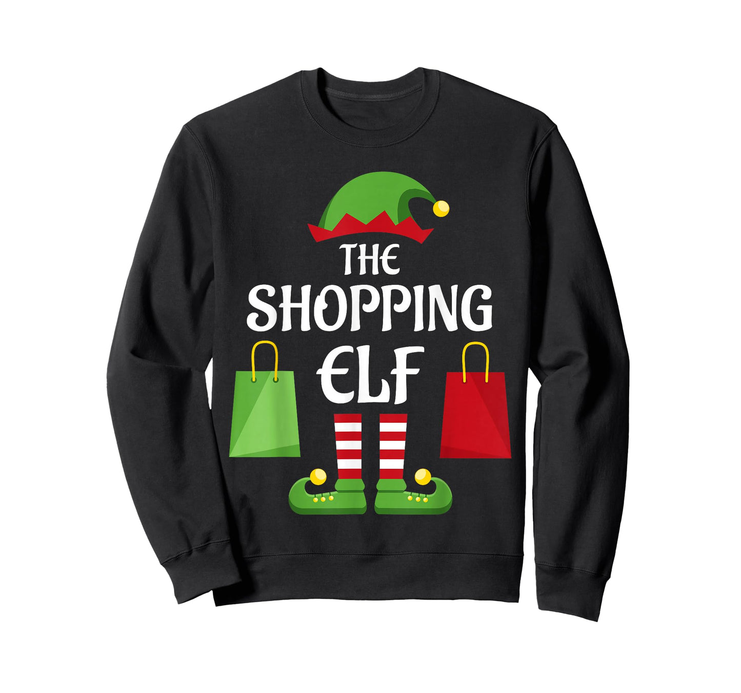 Shopping Elf Family Matching Group Christmas Shopper T-Shirt