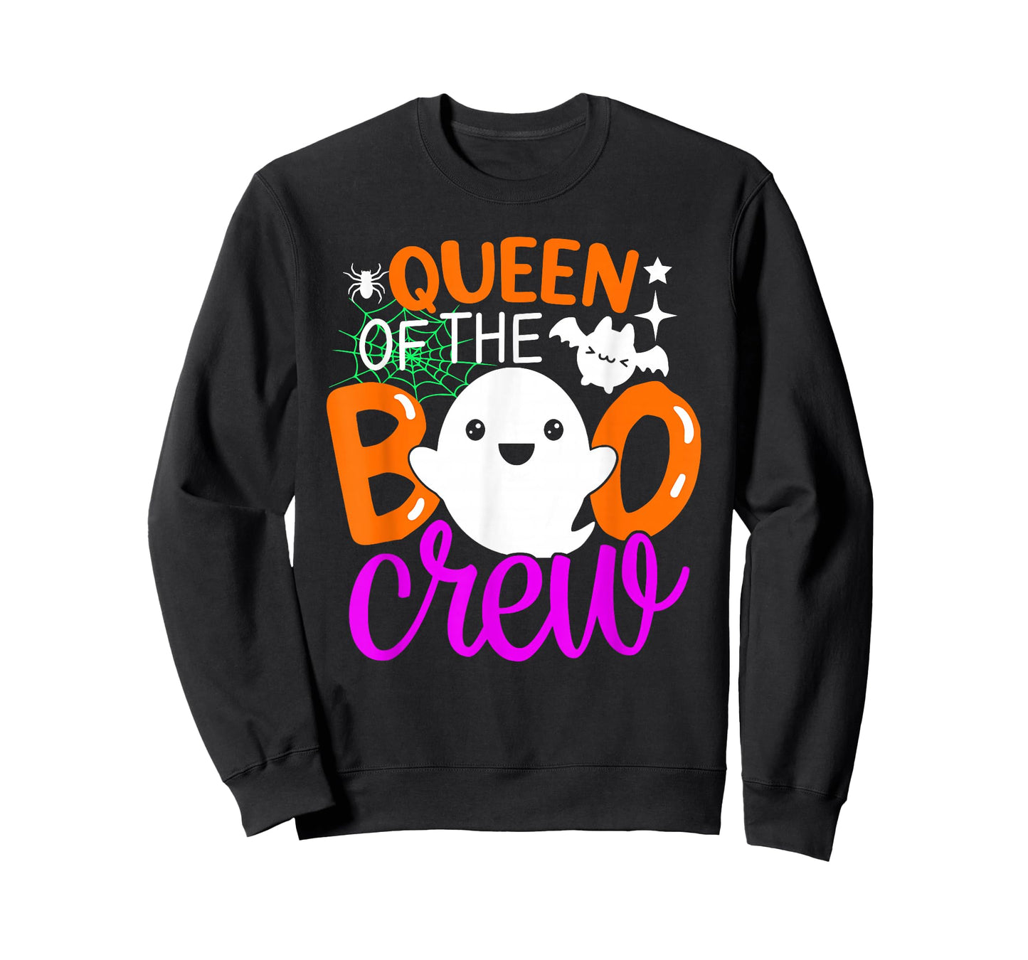 Queen Of The Boo Crew Funny Halloween Family Matching T-Shirt