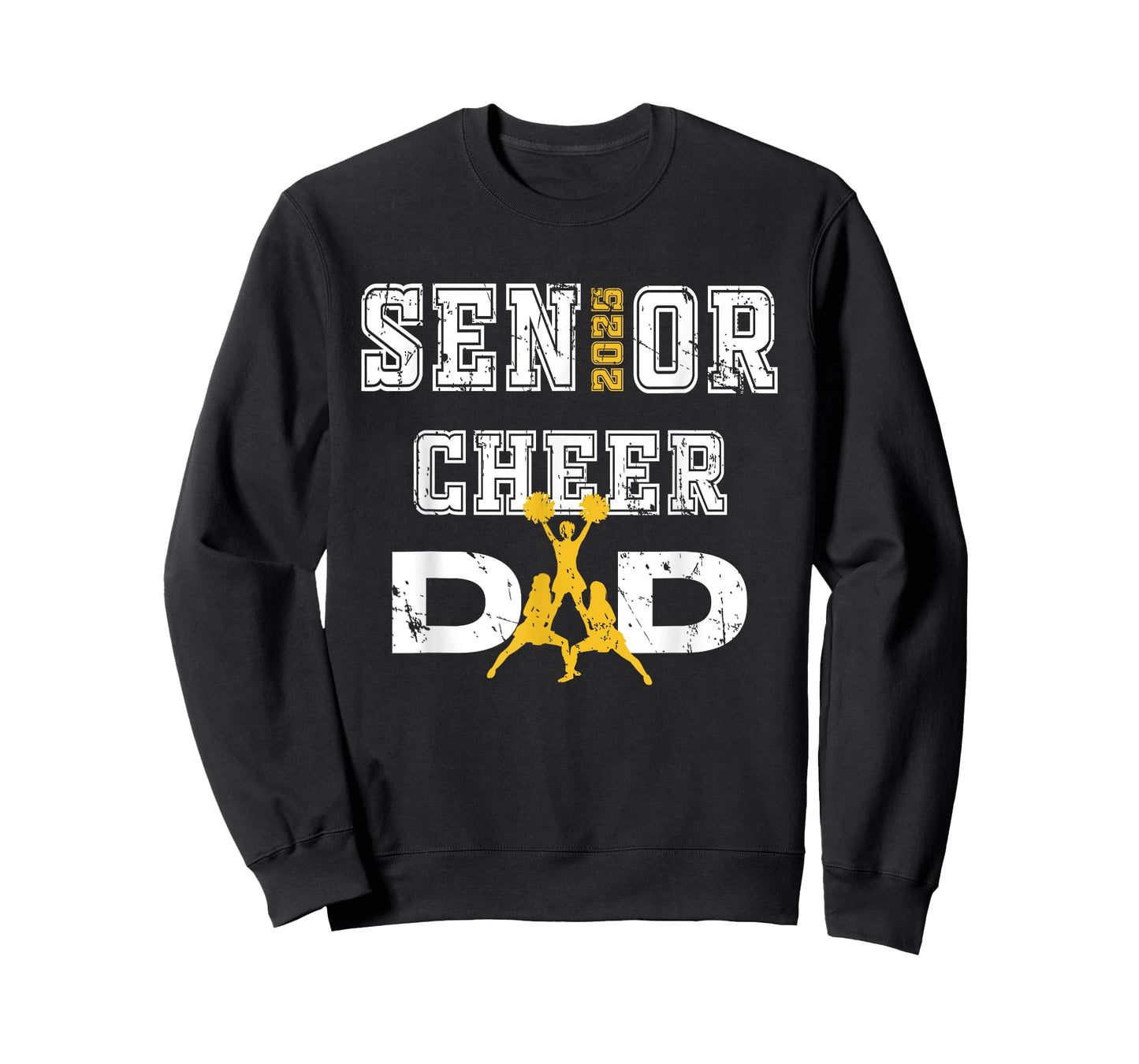 Senior Cheer Dad Class Of 2025 Graduate Father Cheerleader T-Shirt