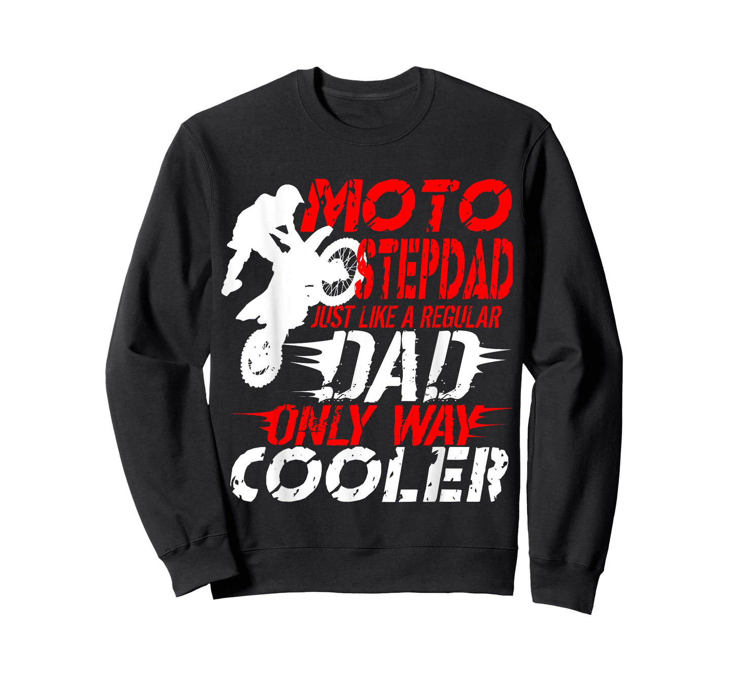 Step Dad Motocross Dirt Bike Stepson Fathers Day T-Shirt