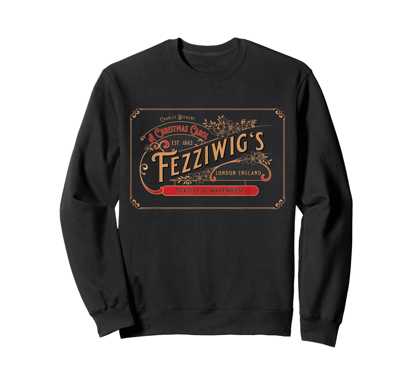 Charles Dickens, Christmas Carol, Fezzigg's, Scrooge & Marley, Holiday T-Shirt