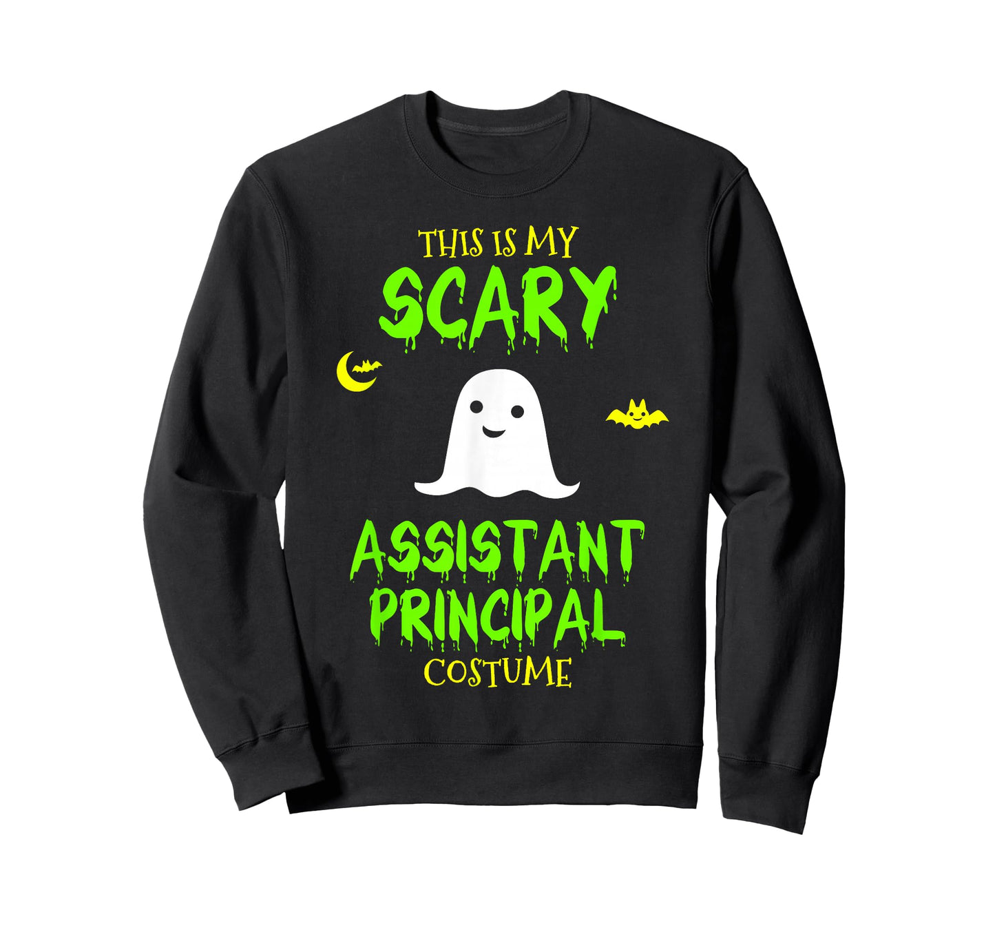 Scary Assistant Principal Costume Halloween Lazy Easy T-Shirt