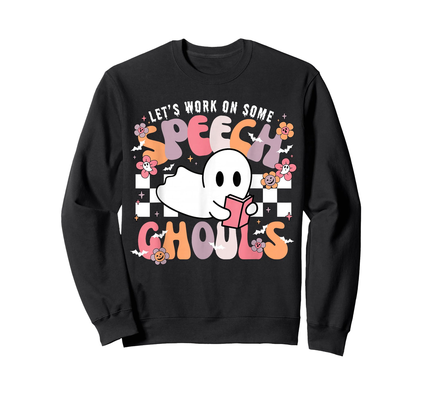Let's Work On Some Speech Ghouls Halloween SLP Therapist T-Shirt