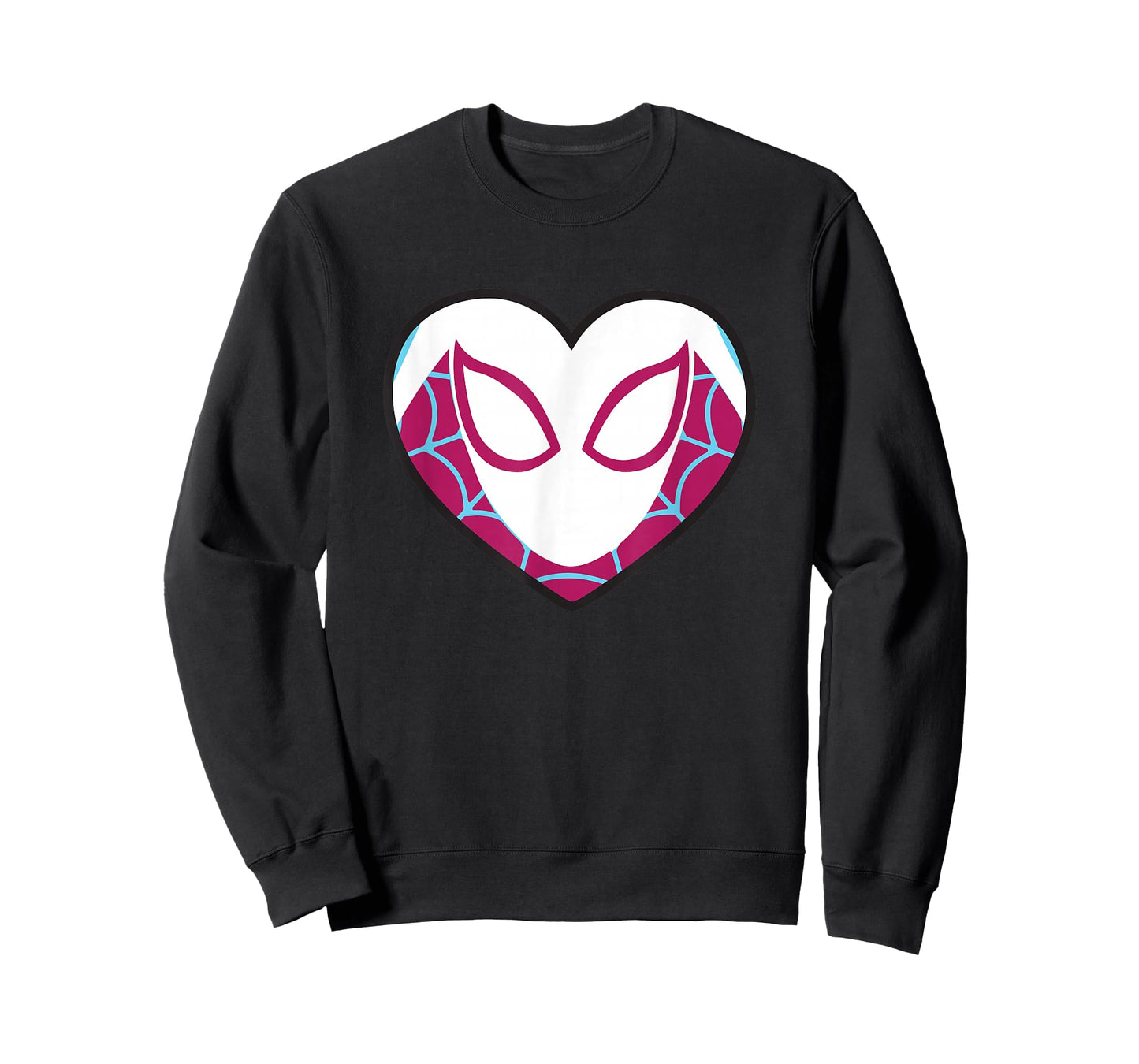 Marvel Spider-Man Ghost Spider Gwen Heart Mask Logo T-Shirt